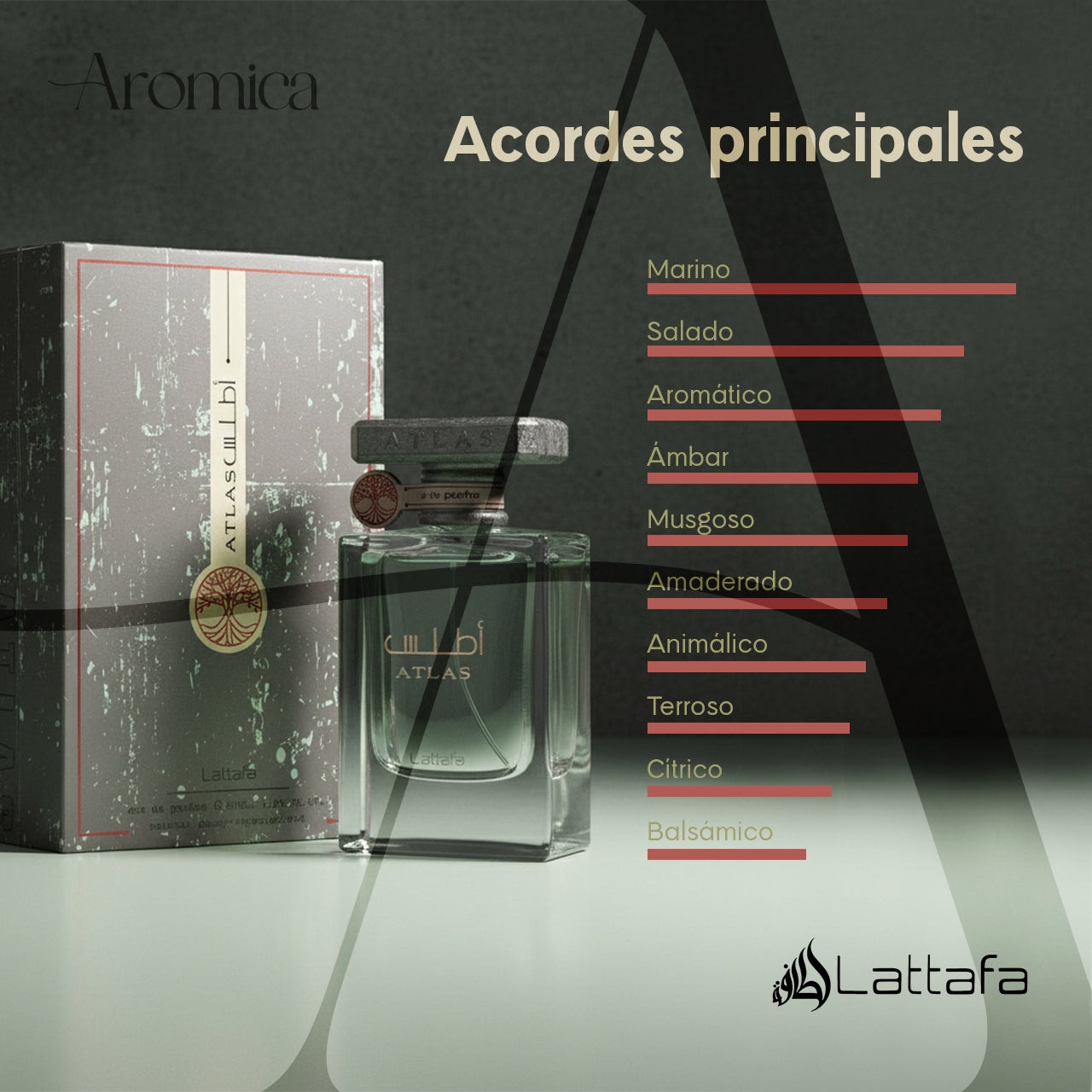 Perfume Àrabe Atlas Eau de Parfum para Hombre de Lattafa 55ml — imagen 4