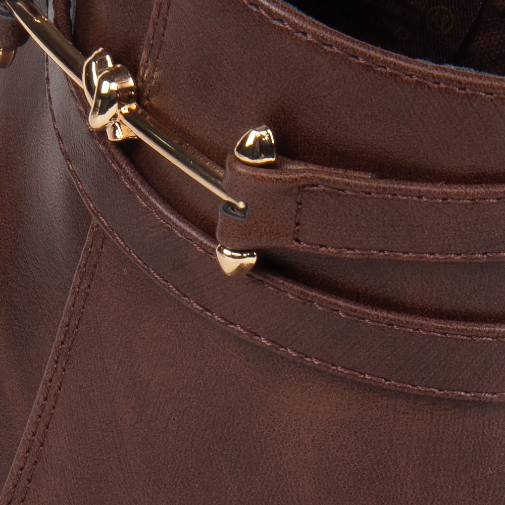 BOTA DAMA YAELI FASHION VESTIR HERRAJE PLACA 8.5Cm 1313089 — imagen 12