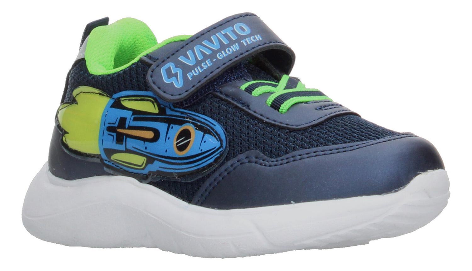 Tenis Vavito Rocket Niño Casual Cómodo Cohete Elástico Azul Marino Infantil T15-17 — imagen 2
