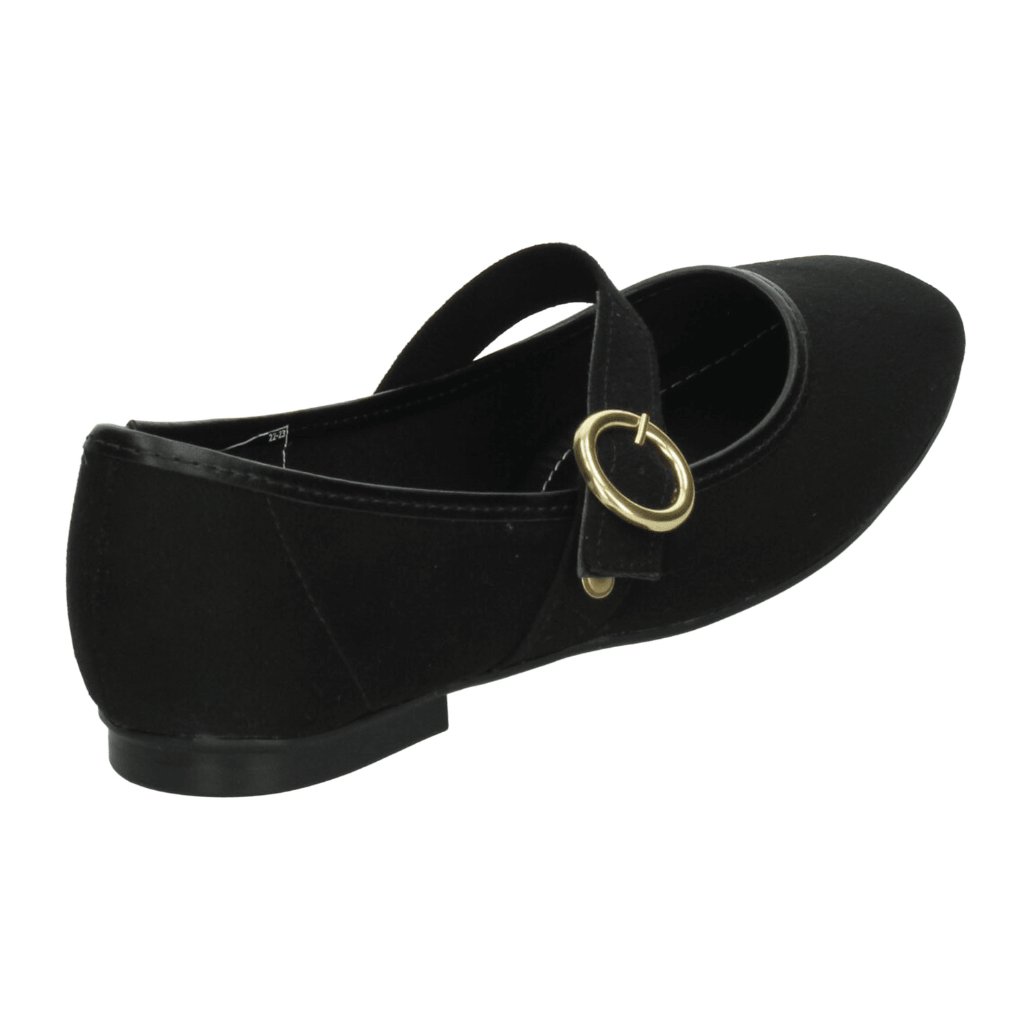 Flats Moleca Dama Casual Mary Jane Hebilla Negro Mujer — imagen 3