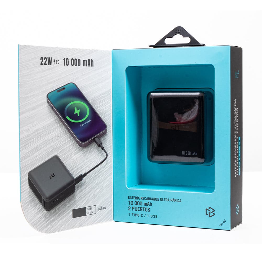 Batería STF Power Bank: 10,000 mAh, 22W, Carga Ultra Rápida — image 9