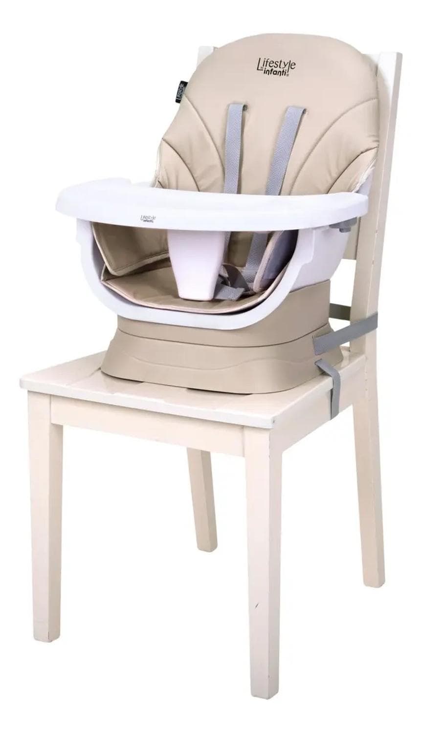 Silla Alta Infanti Abbie Beige Multifuncional Ajustable — imagen 3