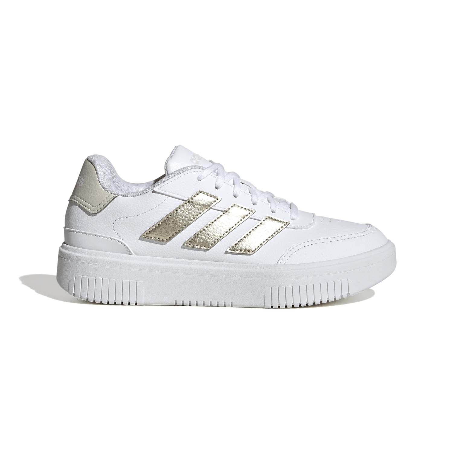 Tenis Dama Adidas Courtblock Bold Blanco Casual Mujer — imagen 2
