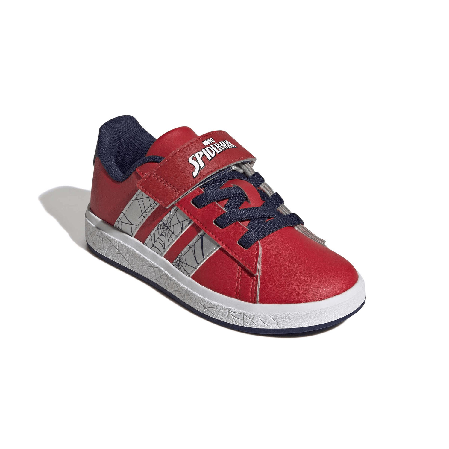 Tenis Adidas Grand Court Niño Spider-man Hombre Araña Rojo Infantil T17-22 — imagen 2