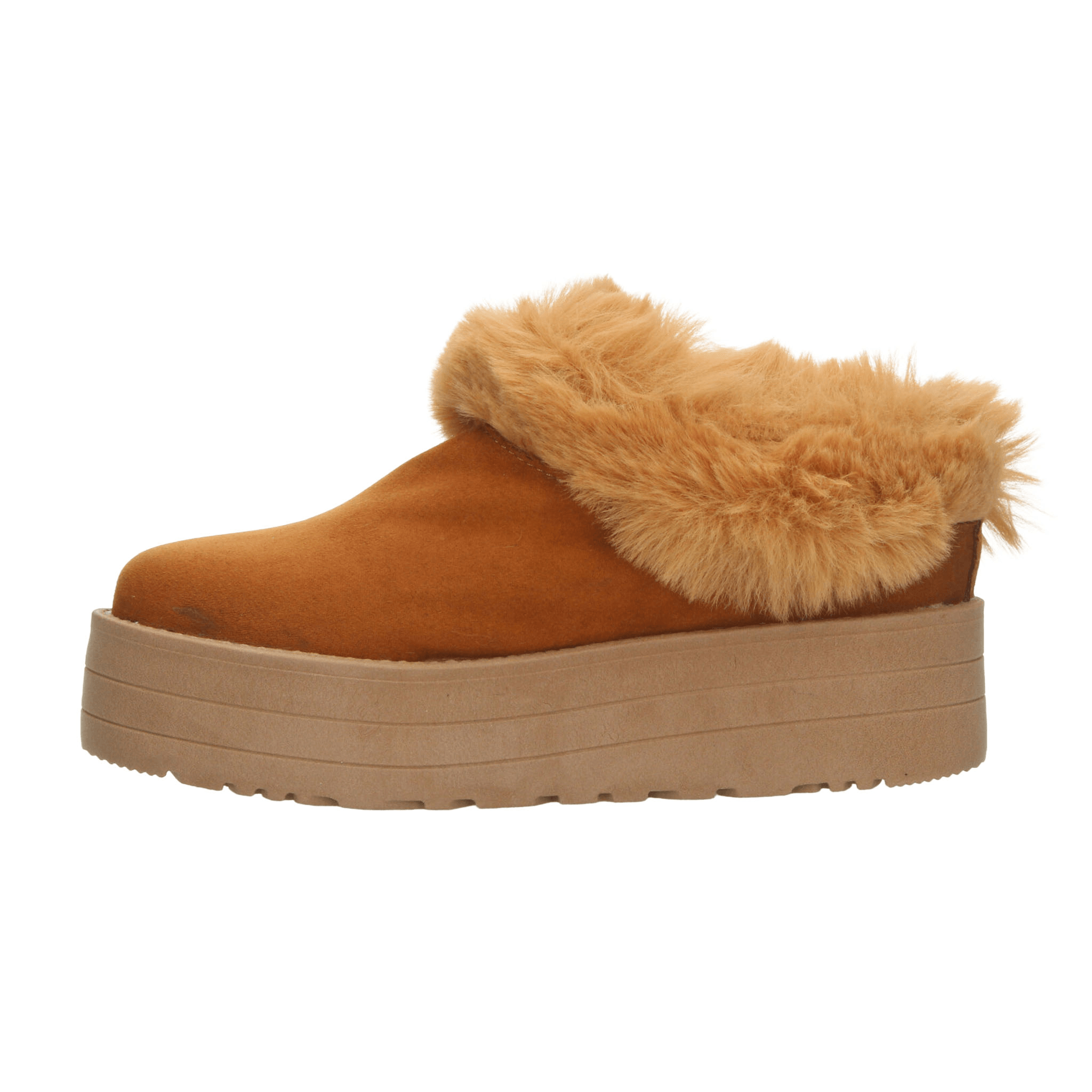 Zueco Rojo Cereza Dama Casual Pantufla Plataforma Café Mujer — imagen 14