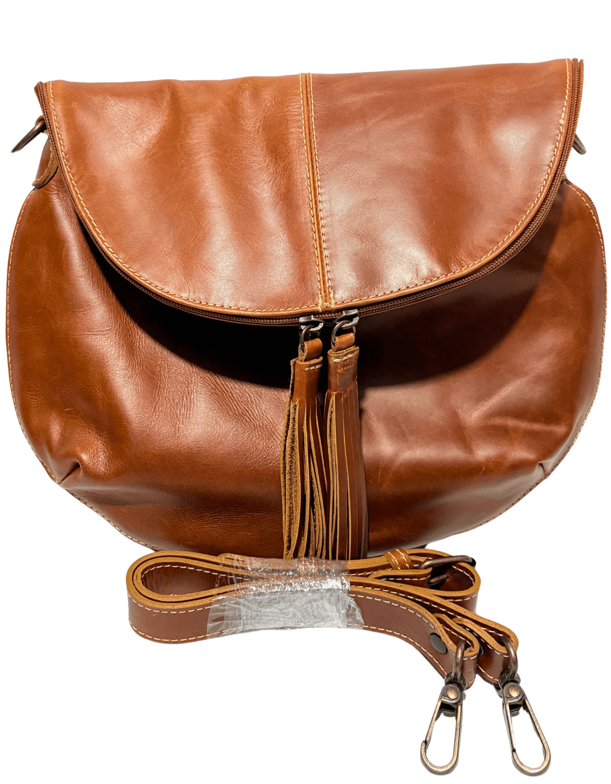 Bolsa Crossbody Expandible De Piel Legitima Con Barbitas Mujer 176 — imagen 14