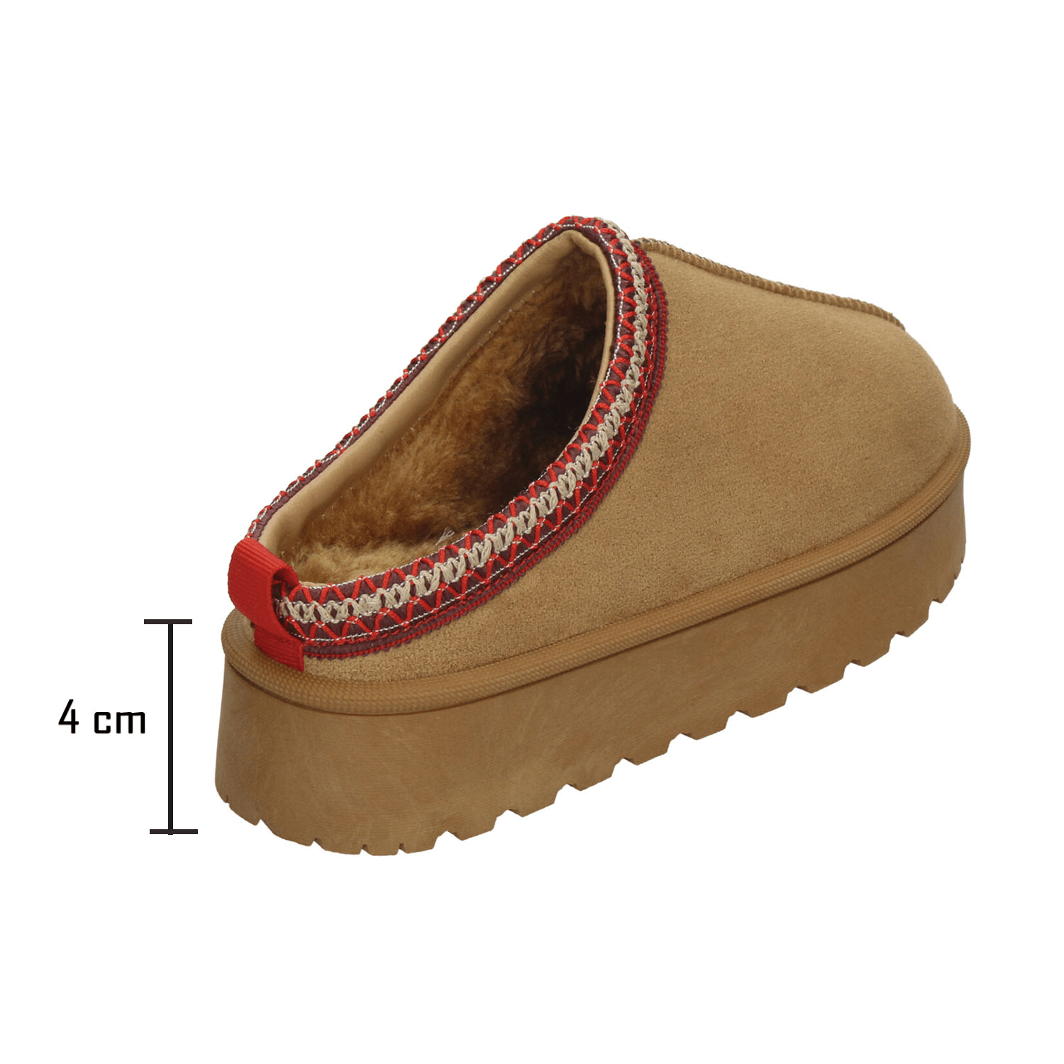 Zapato Perugia Dama Zueco Casual Pantufla Plataforma Café Mujer — imagen 3
