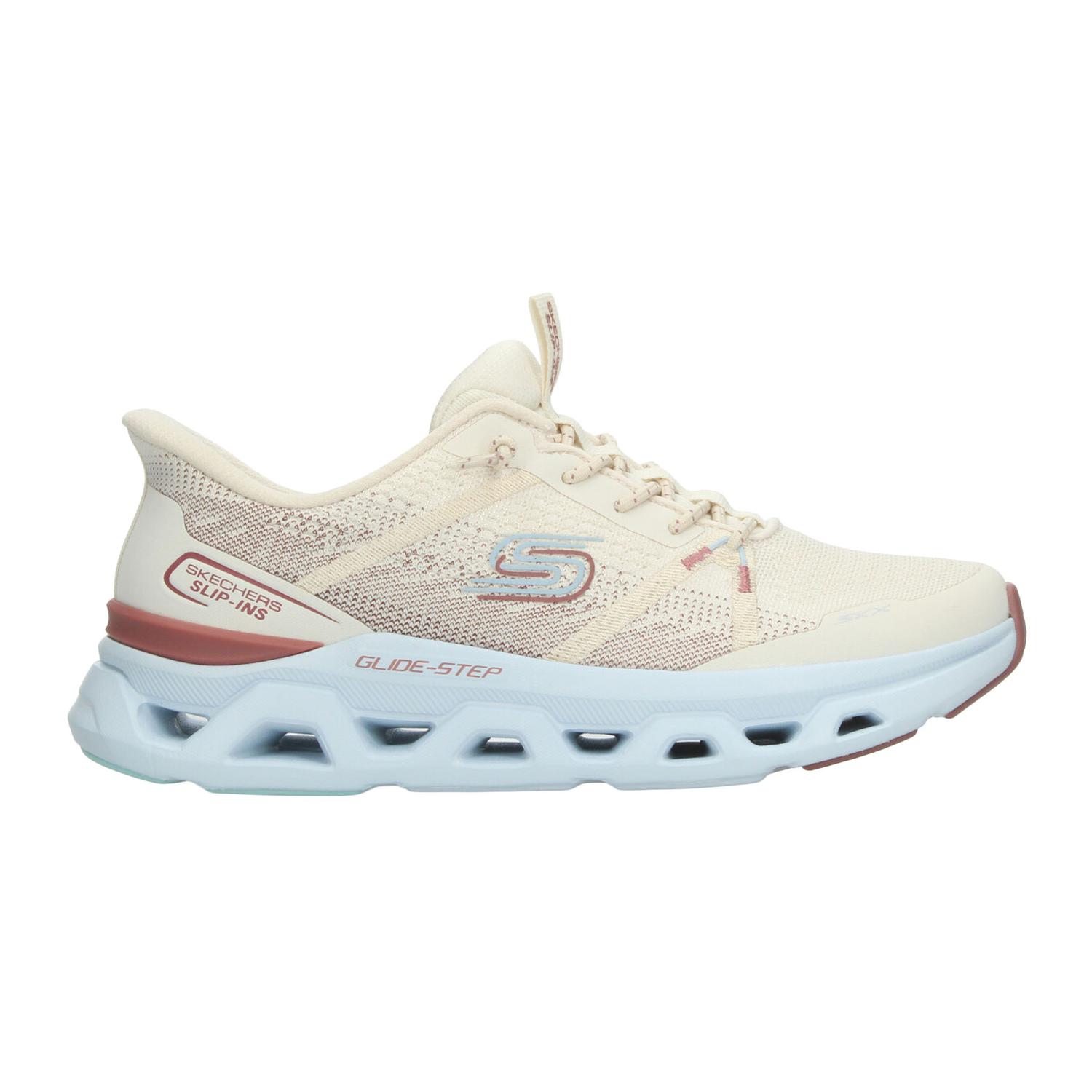 Tenis Skechers Glide-Step Dama Deportivo Crema Mujer — imagen 1