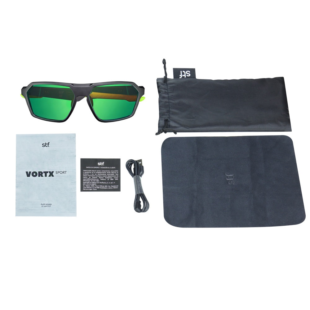 Lentes de Sol con Audio Vortx Sport Audio Glasses STF 5Hrs Uso Protección UV400 — imagen 18