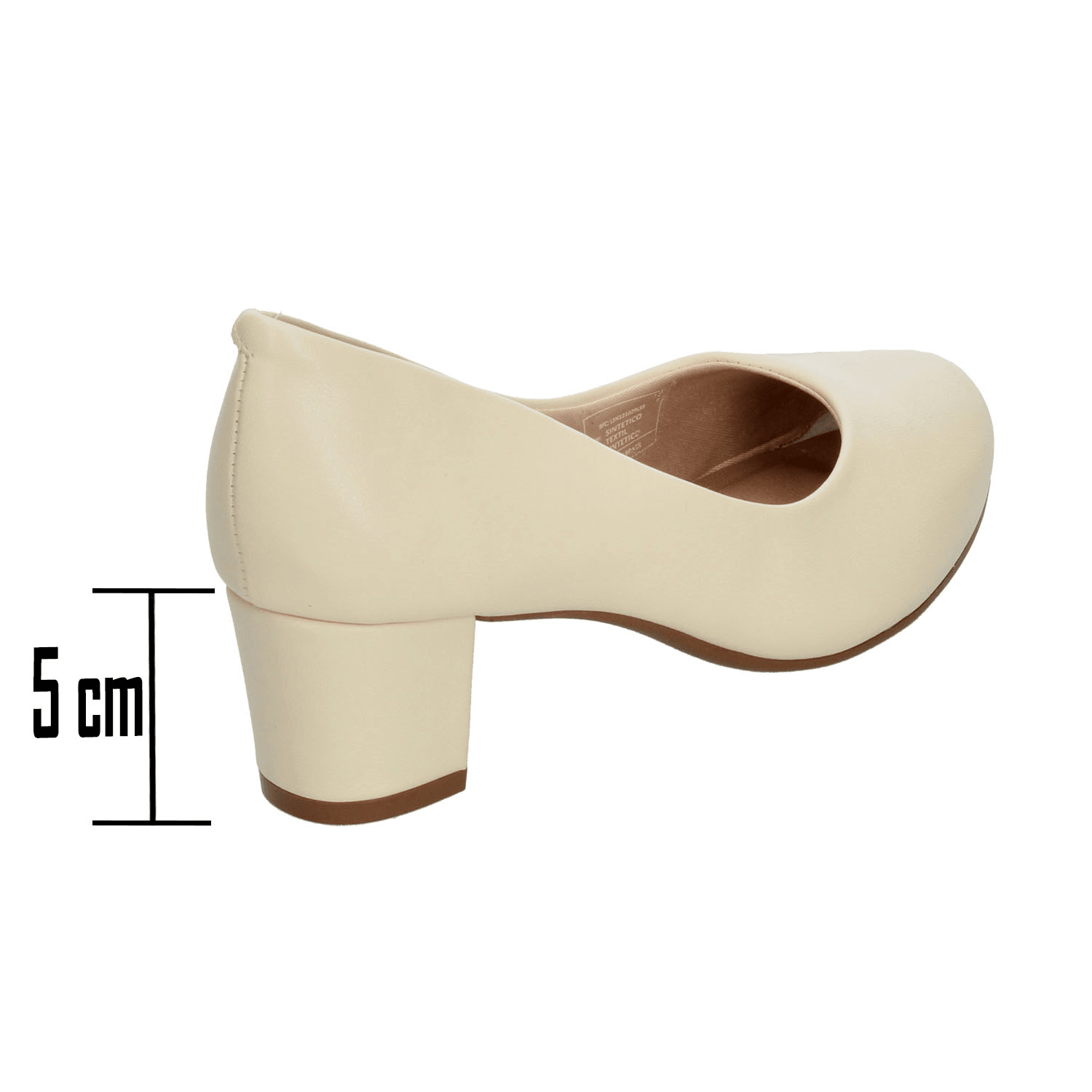 Zapato Confort Beira rio Dama Confort Cremita Mujer — imagen 3