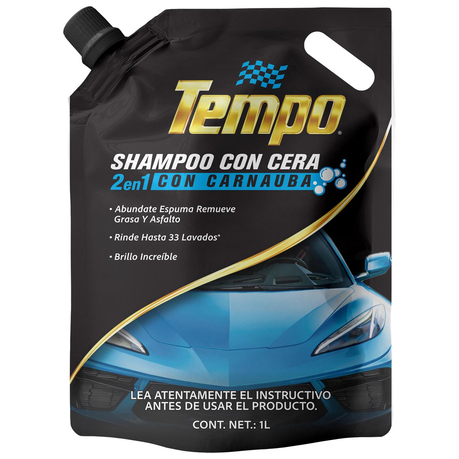 Shampoo con Cera para Auto Tempo 1 Litro con Brillo — imagen 1