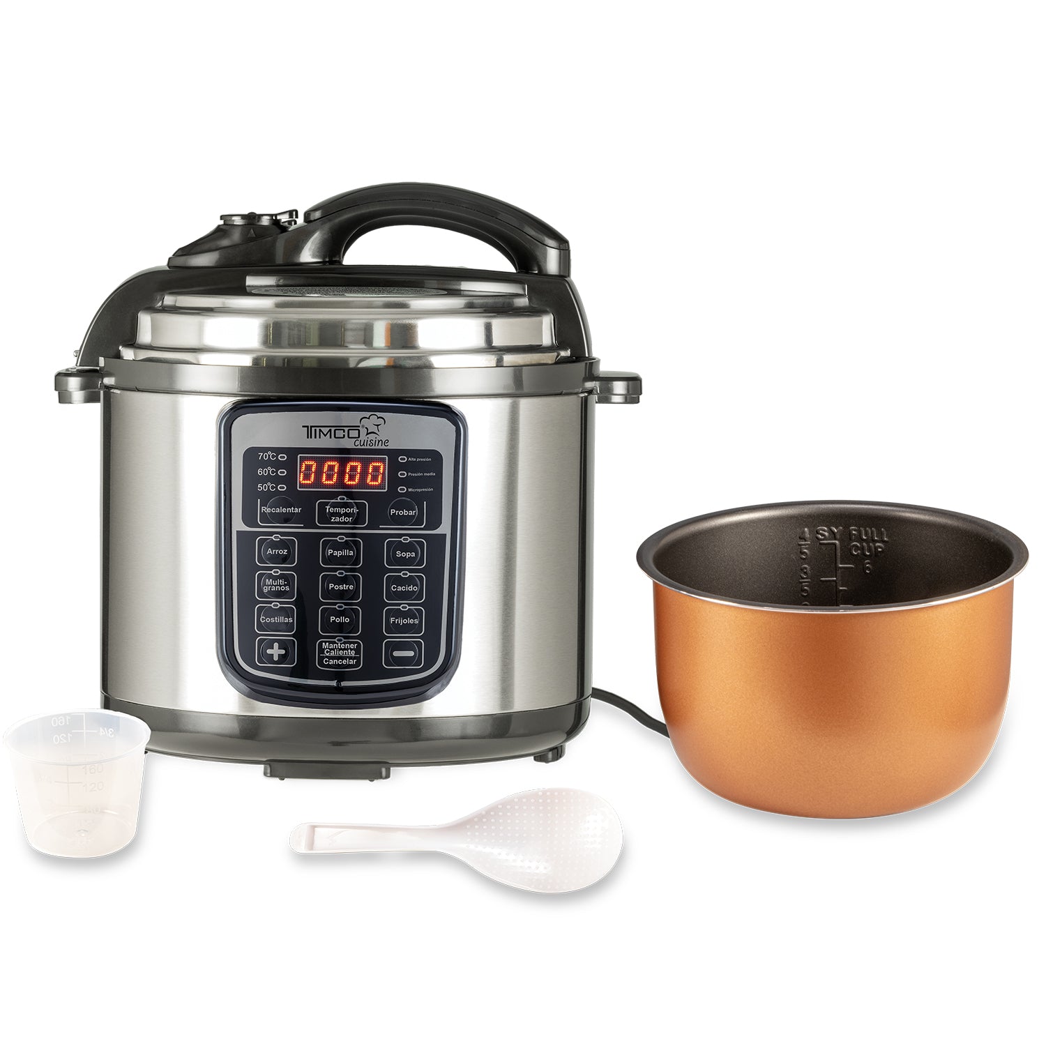 Olla Eléctrica Presión Express Instant 5L con 9 Funciones Timco OLLAH401D — imagen 4