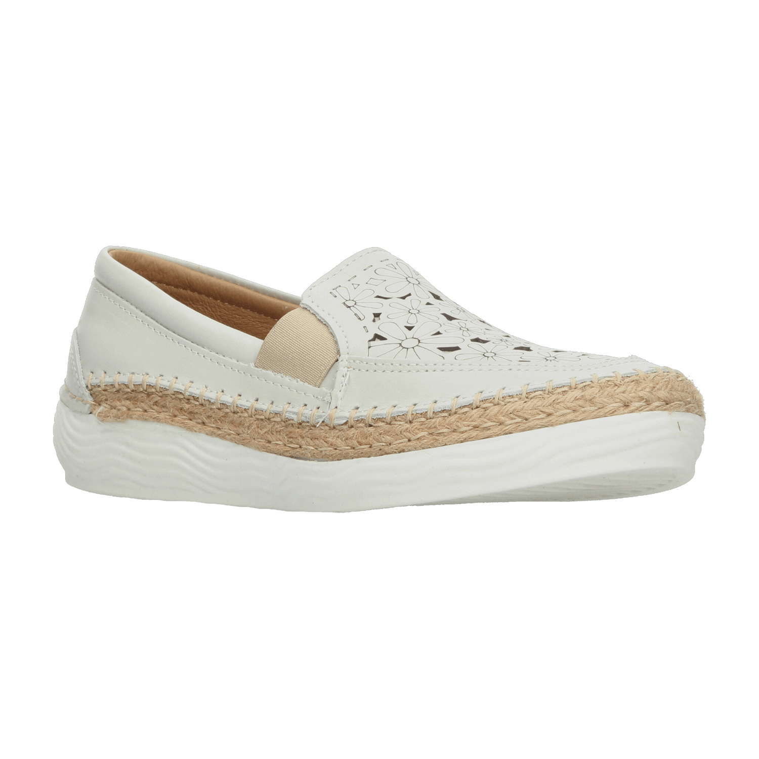 Zapato Lobo Solo Dama Confort Casual Artesanal Blanco Mujer — imagen 2