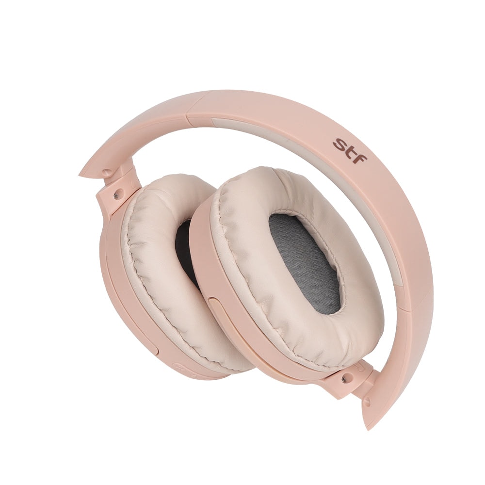Audífono Inalámbrico On ear STF VIVA: 3 hrs uso Micrófono removible, Rosa — imagen 7