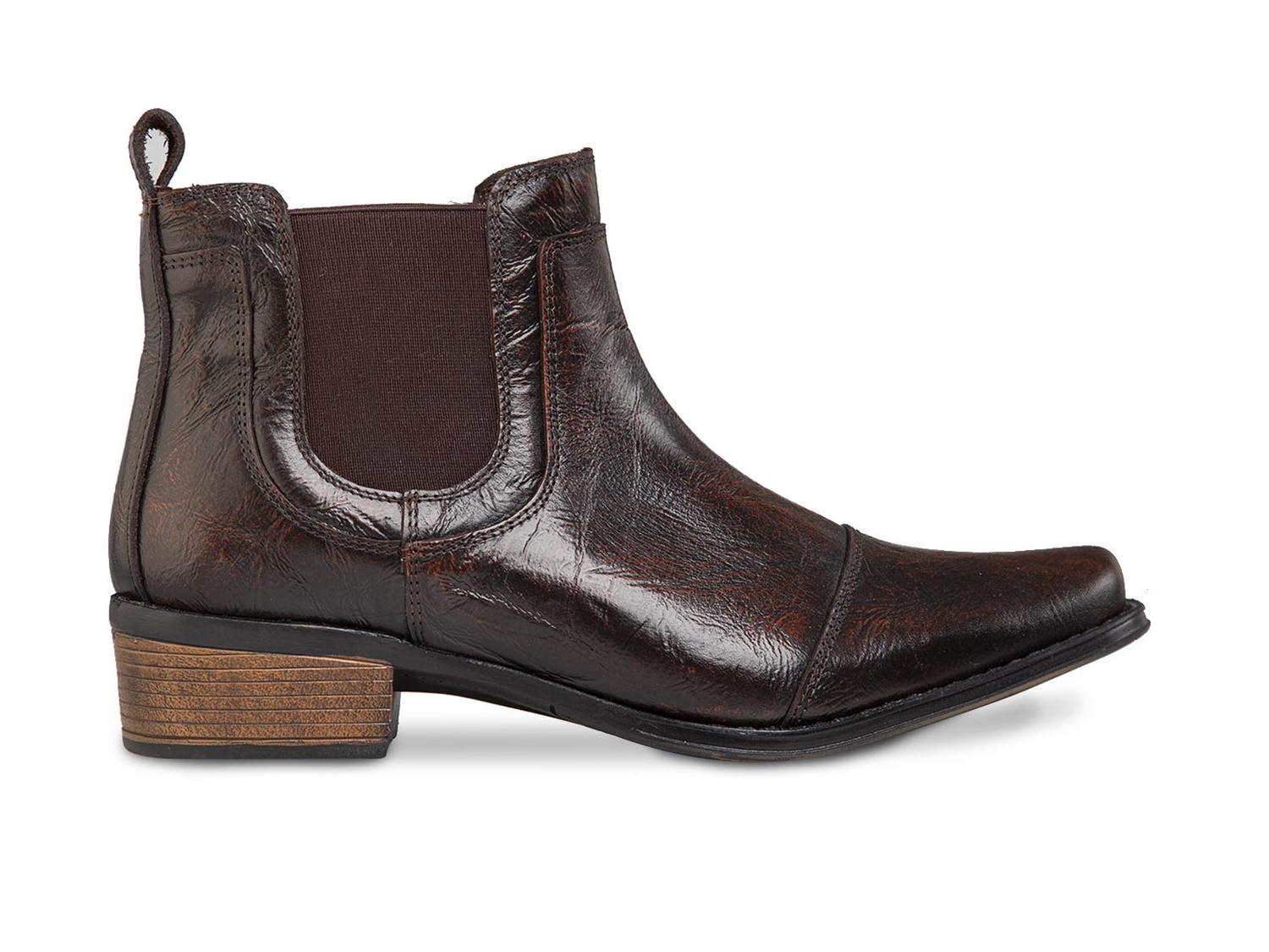 Botín Hombre Bota Vaquera Casual Urban Cowboy 40706 café — imagen 2