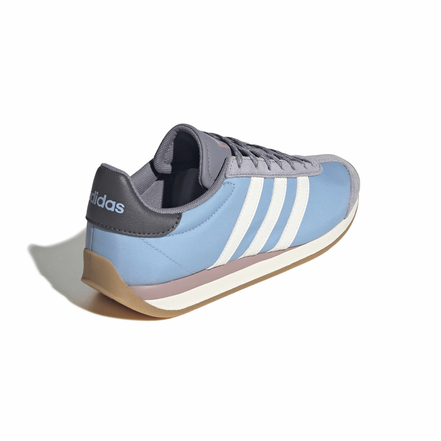Tenis Adidas Runvista Dama Casual Cintas Azul Cielo Mujer — imagen 2