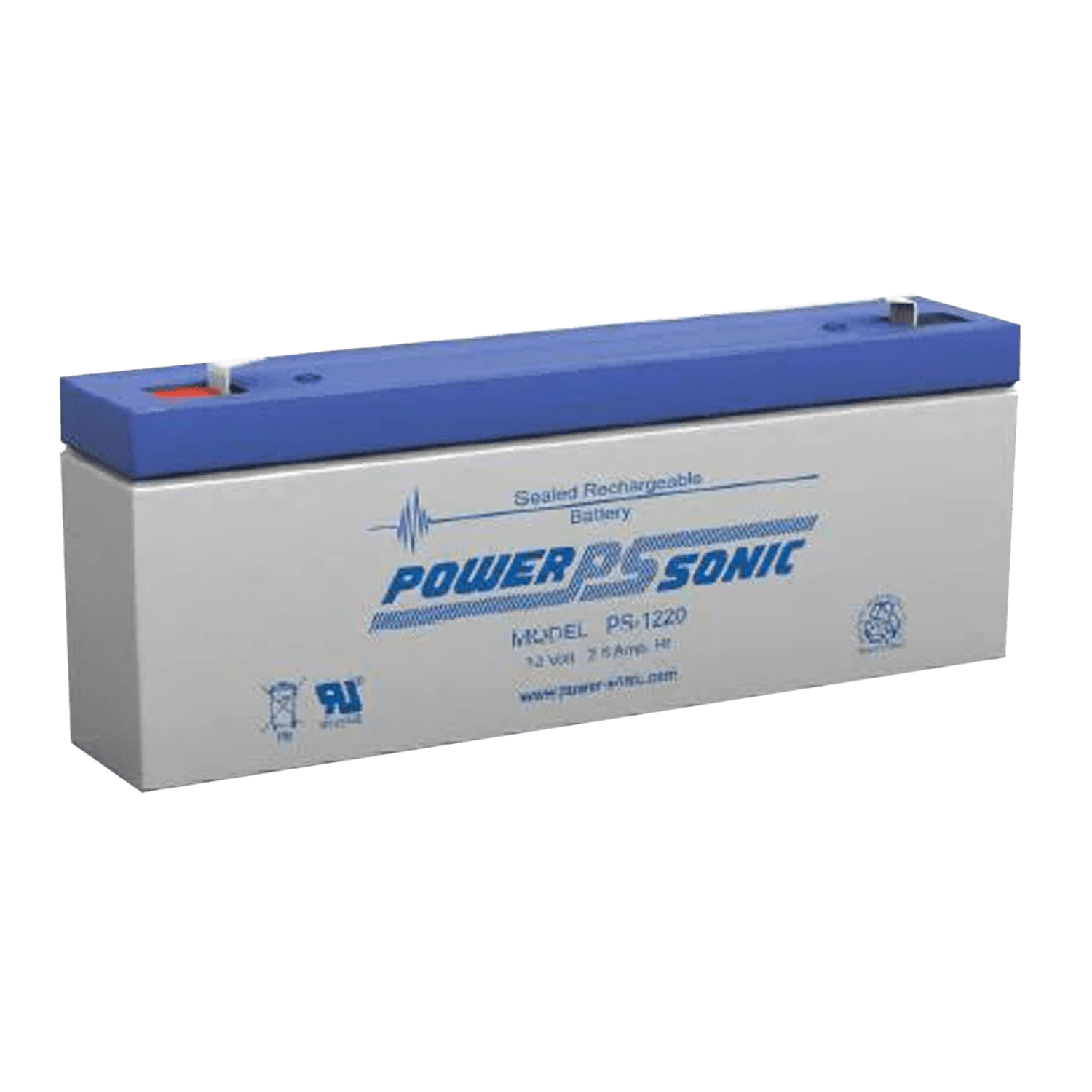 BATERIA RESPALDO POWER SONIC PS-1220 F1 12V 2.5 AH AGM — imagen 2