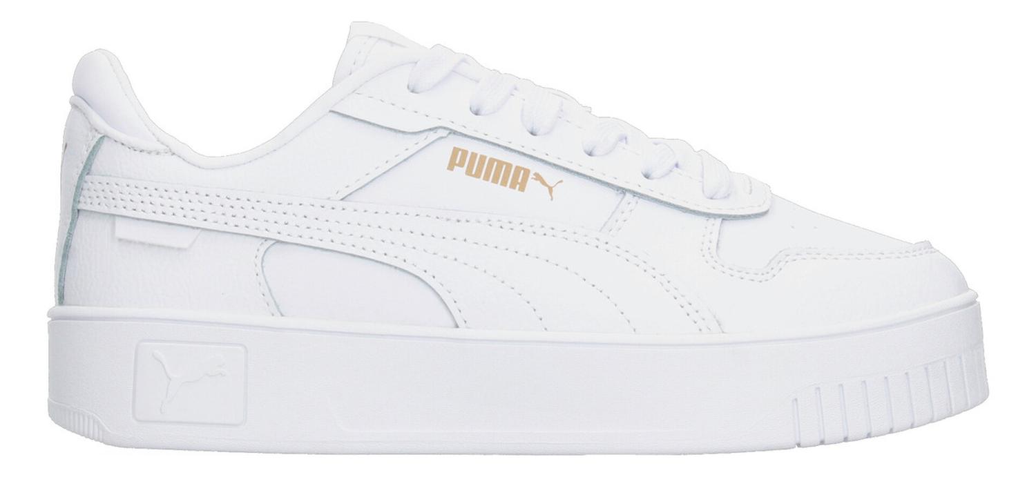 Tenis Puma Carina Street Con Plataforma Blanco Dama Mujer — imagen 2
