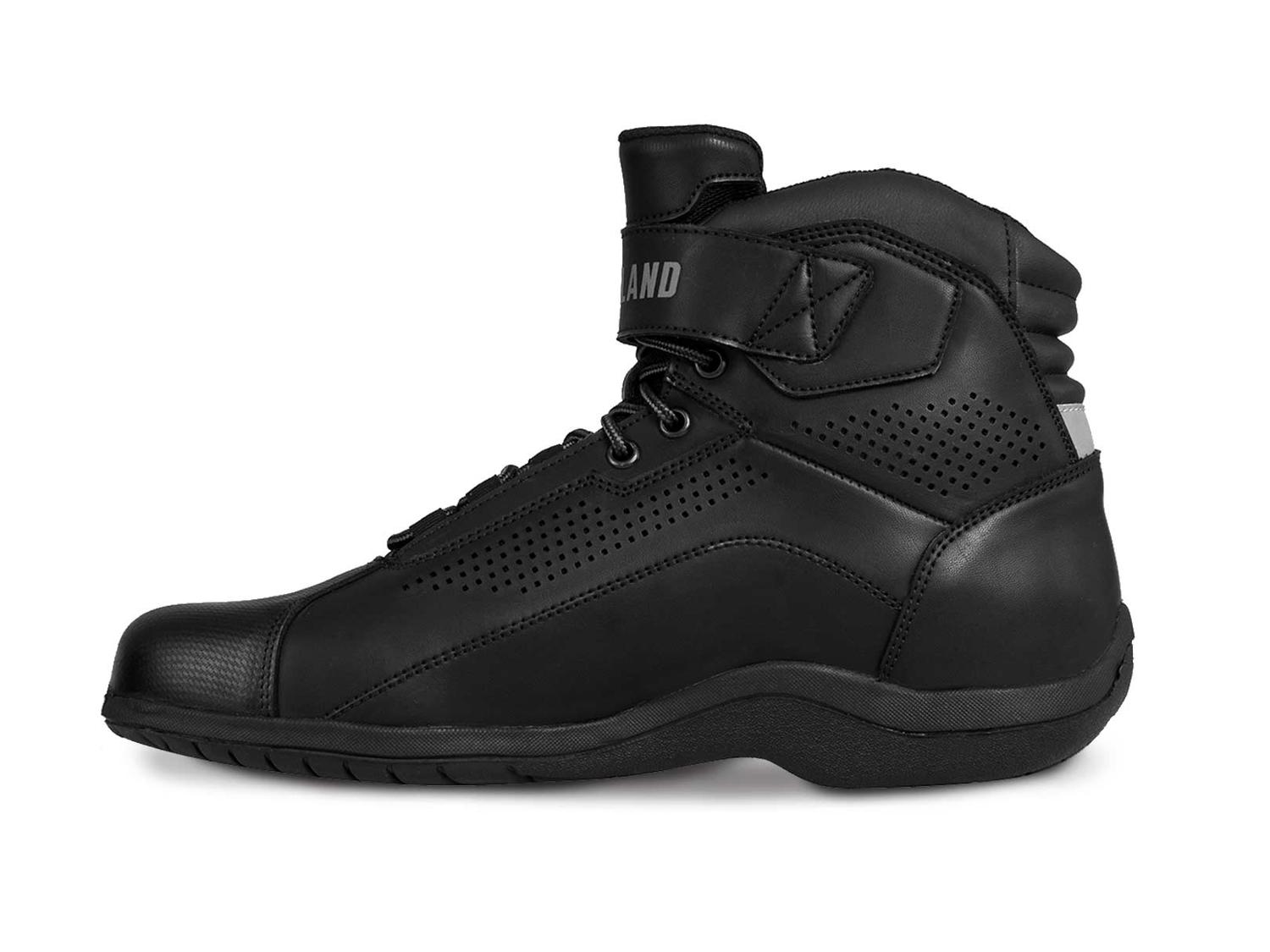 Bota mujer motociclista biker botin dama WKL 80017 Negro — imagen 5