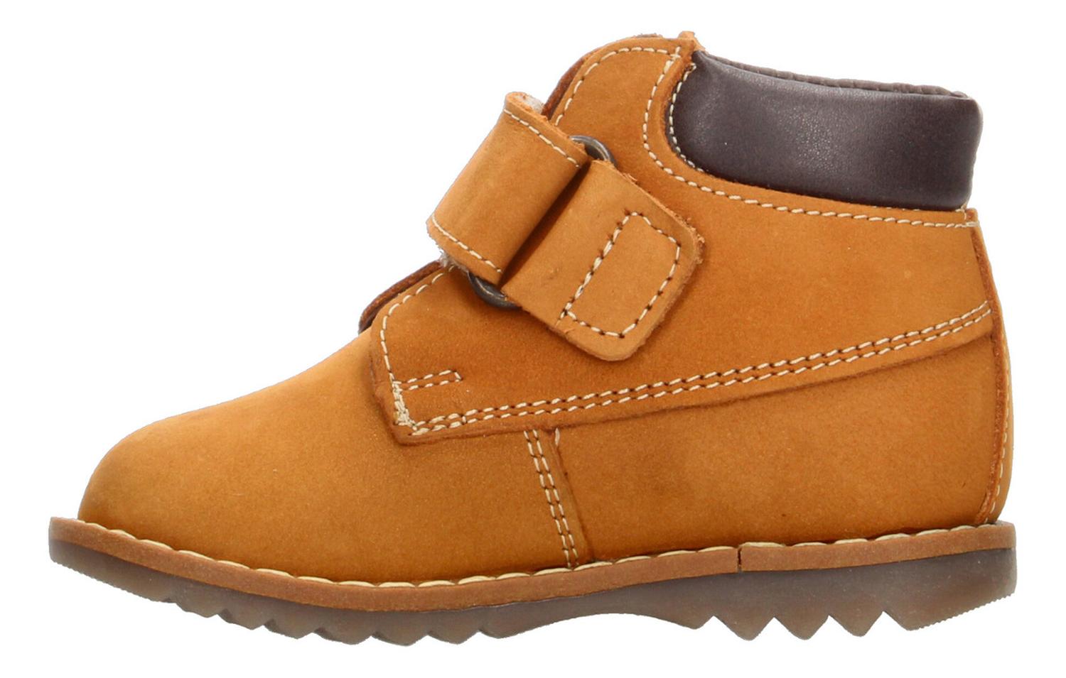 Bota Niño Coqueta Audaz Café Camello Casual Velcro Ajustable — imagen 6