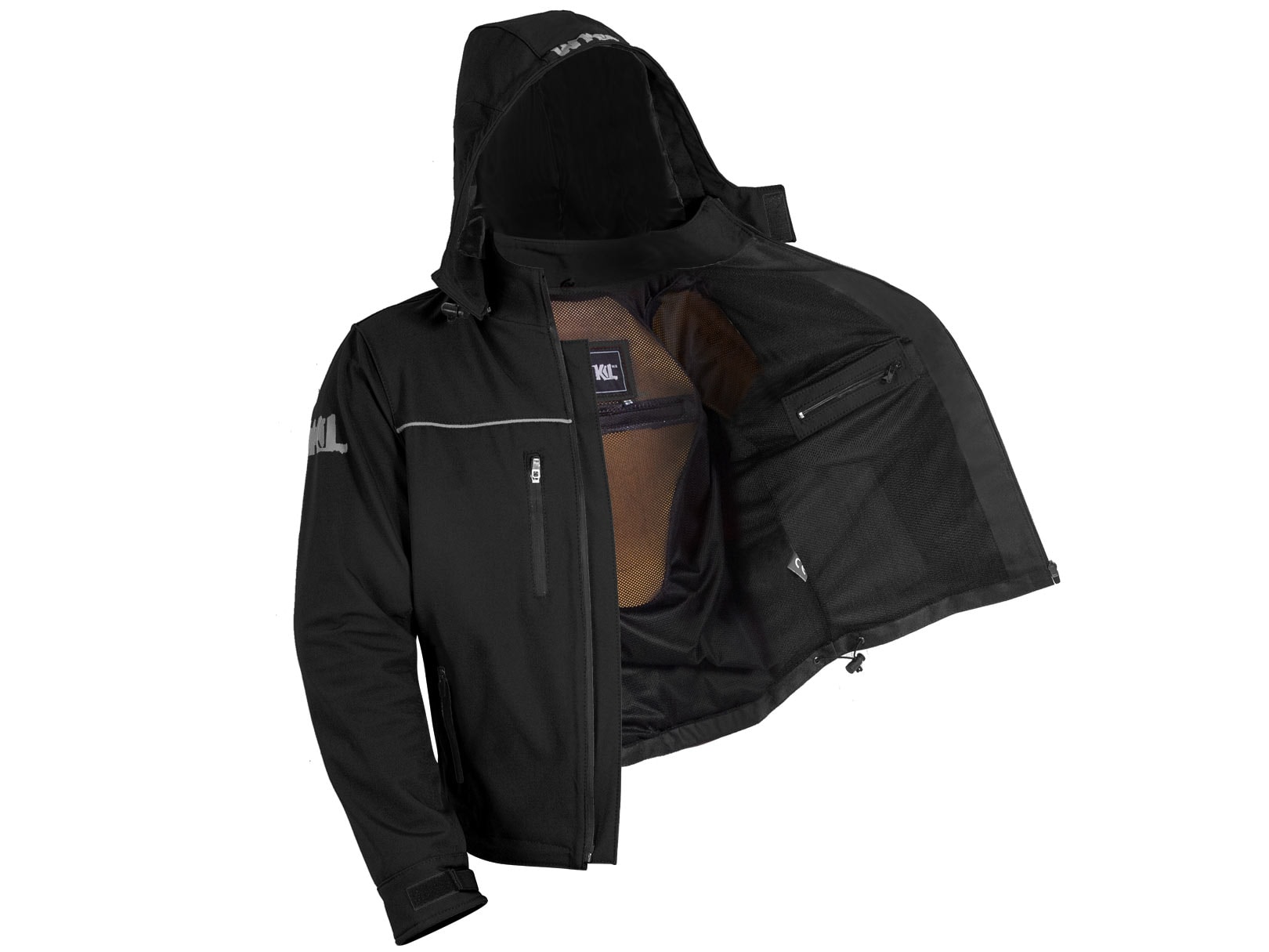 Chamarra Moto Hombre Impermeable Biker Protecciones Wkl 42N — imagen 13