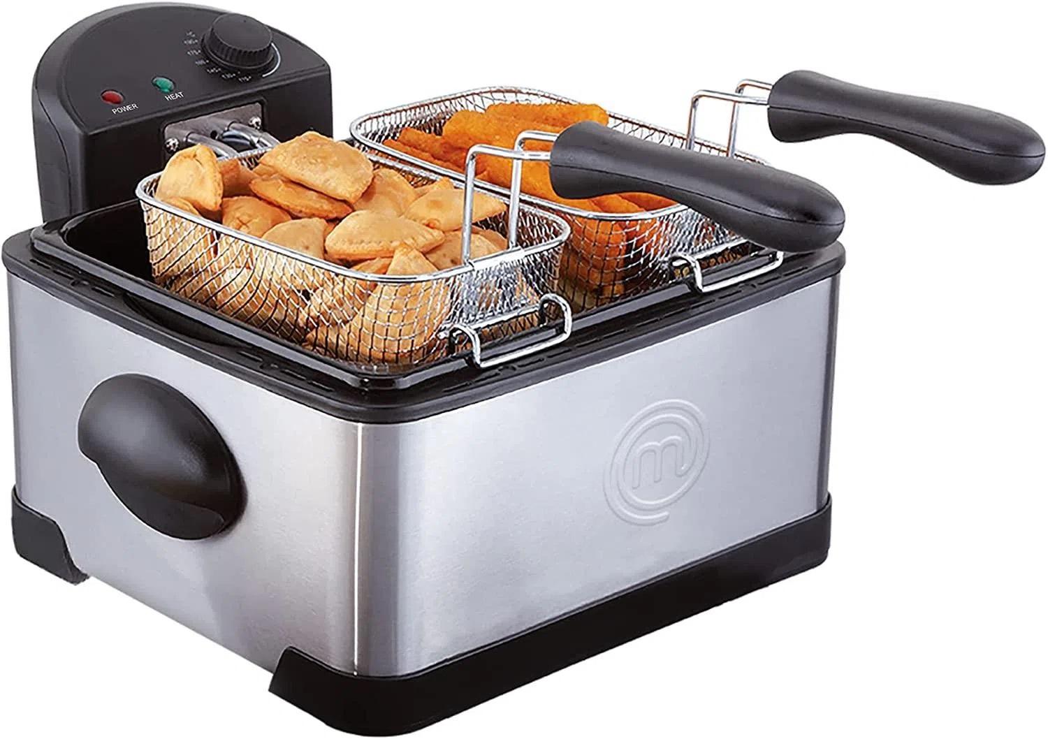 Freidora de Aceite Triple-Basket 4 l Acero Masterchef — imagen 1