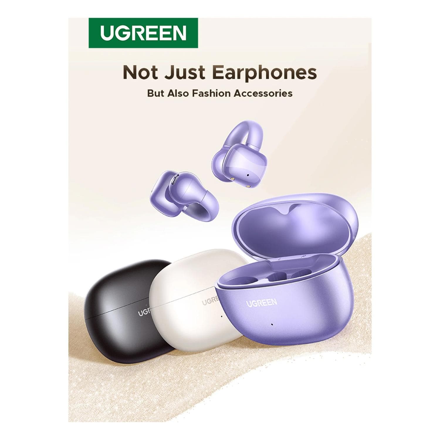 Audífonos Ugreen HiTune S3 Bluetooth 5.3 Morados TWS — imagen 4