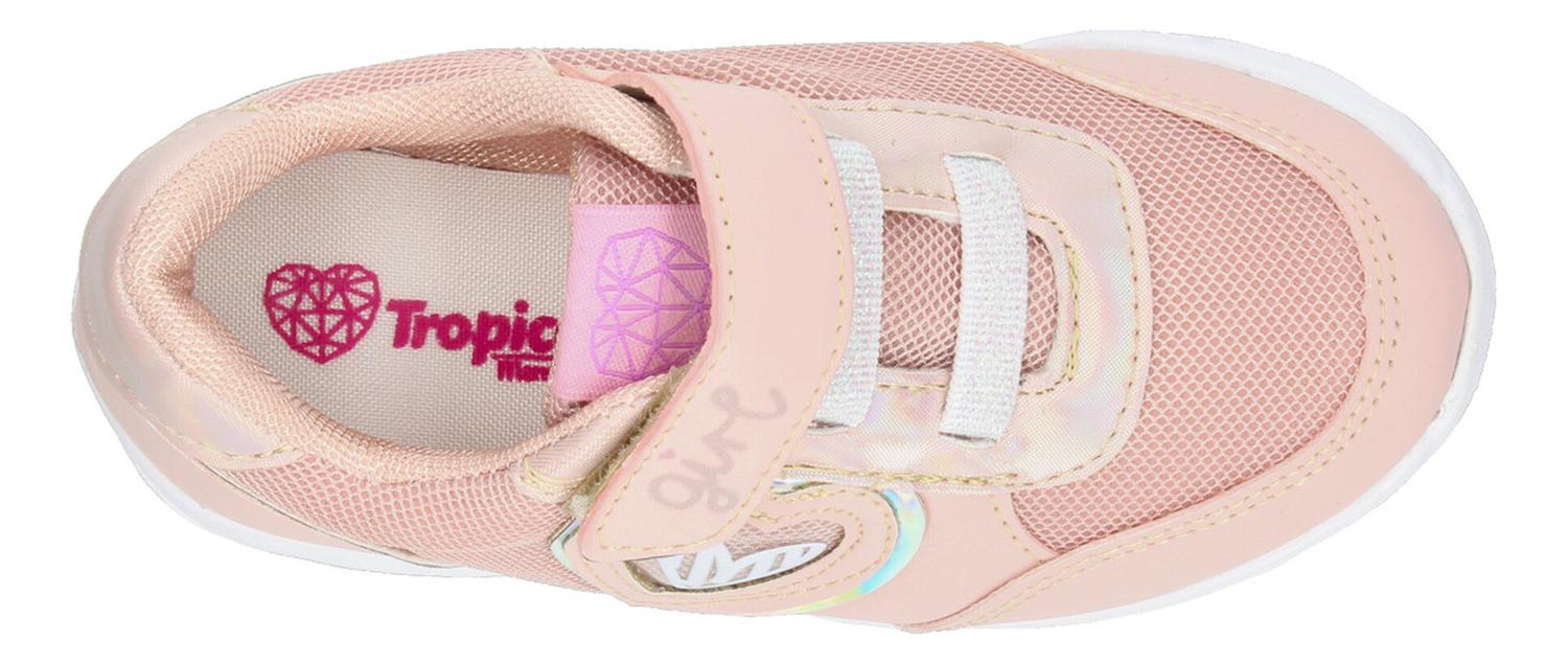 Tenis Tropicana Corazón Niña Casual Ajuste Elástico Cómodos Rosa Infantil T15-21 — imagen 8