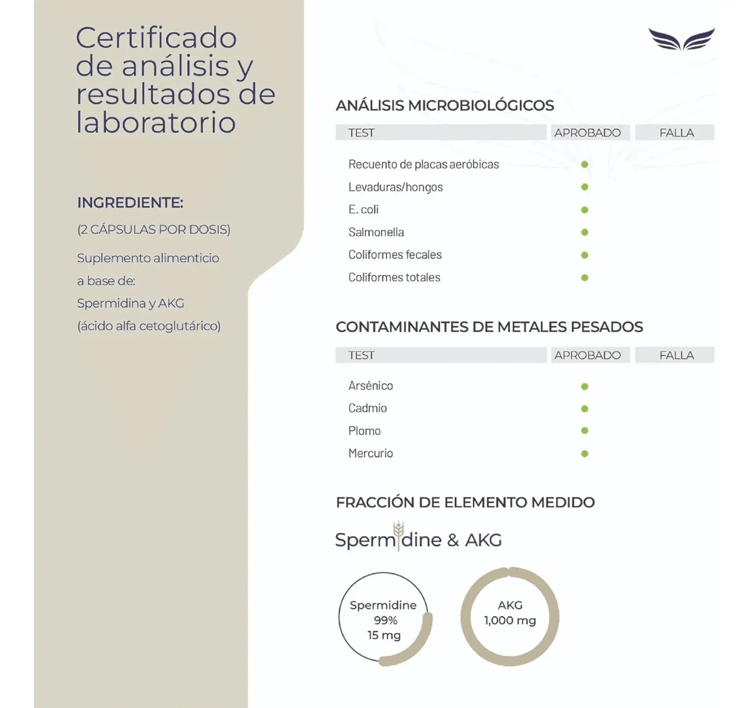 Essentials: Espermidina 99% + AKG, Ácido Alfa Cetoglutárico, para Autofagia Celular, 200 Cápsulas — imagen 5