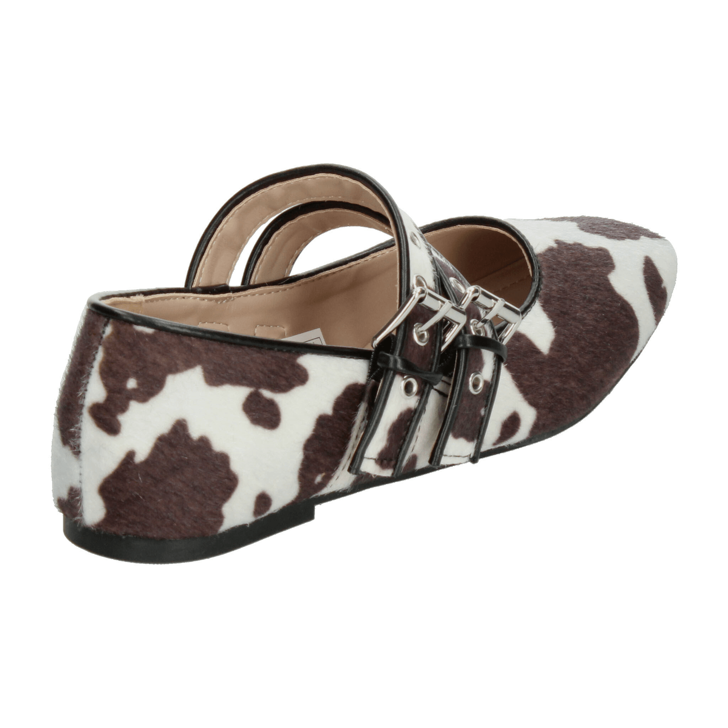Flats Berlin Dama Animal Print Casual Hebilla Café Mujer — imagen 3