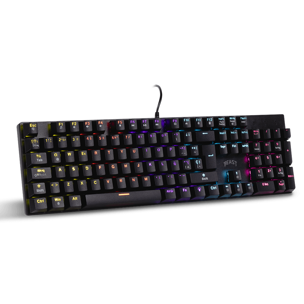 Teclado gamer STF Beast Abysmal armor tournament mecanico con luz — imagen 3