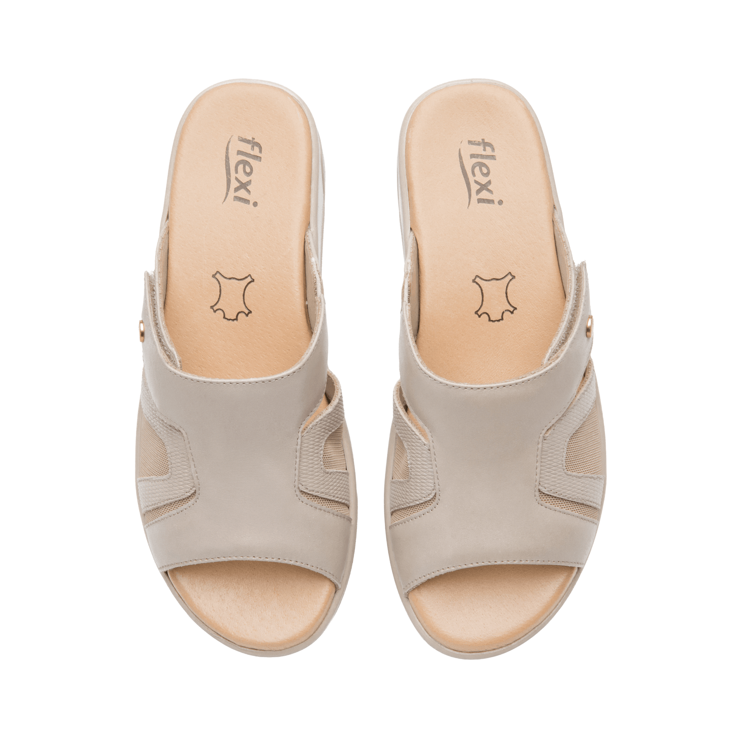 Sandalias Dama Flexi Beige Casual Mujer — imagen 9