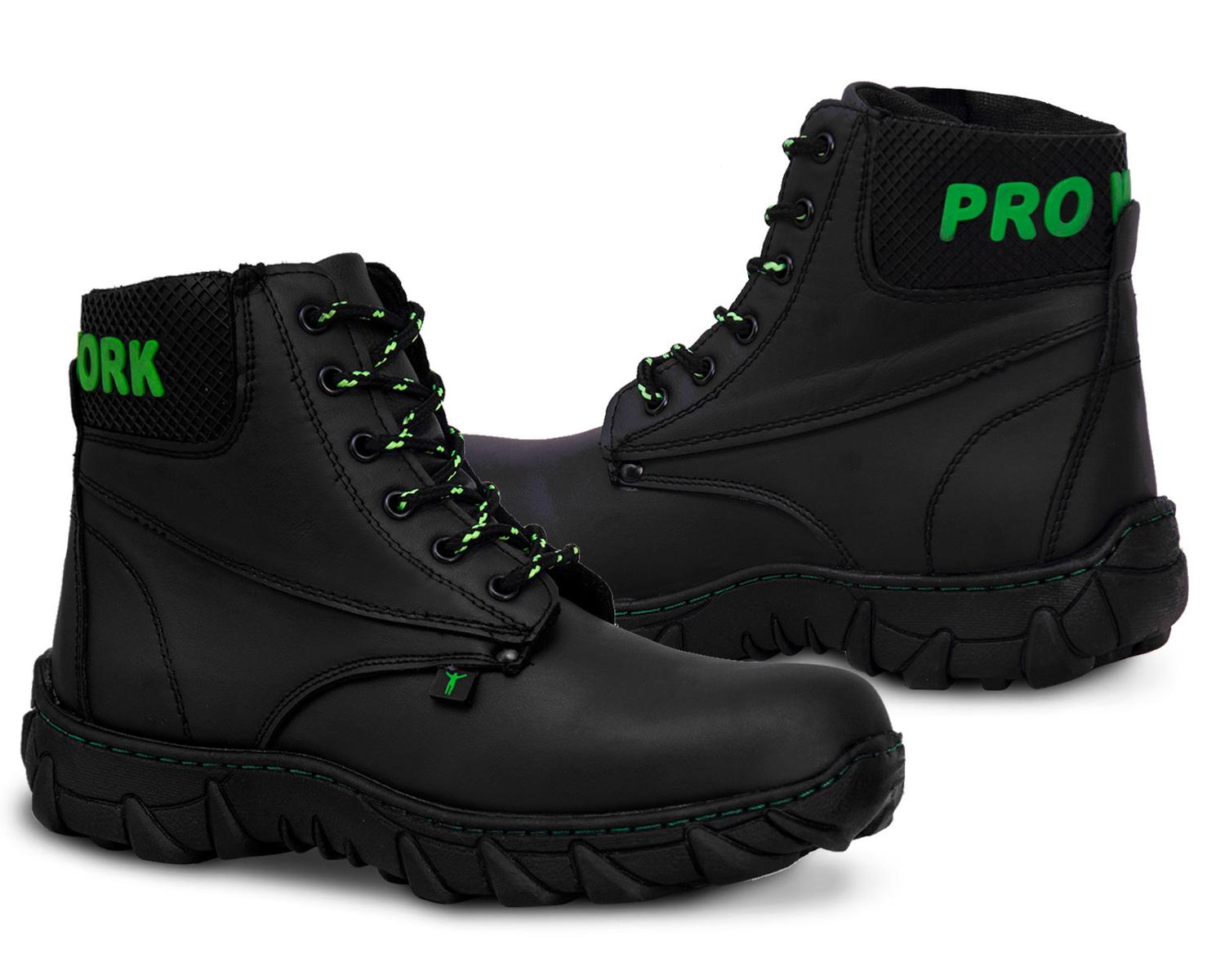 Botas industriales tacticas hombre trabajo Piel botin P03 — imagen 2