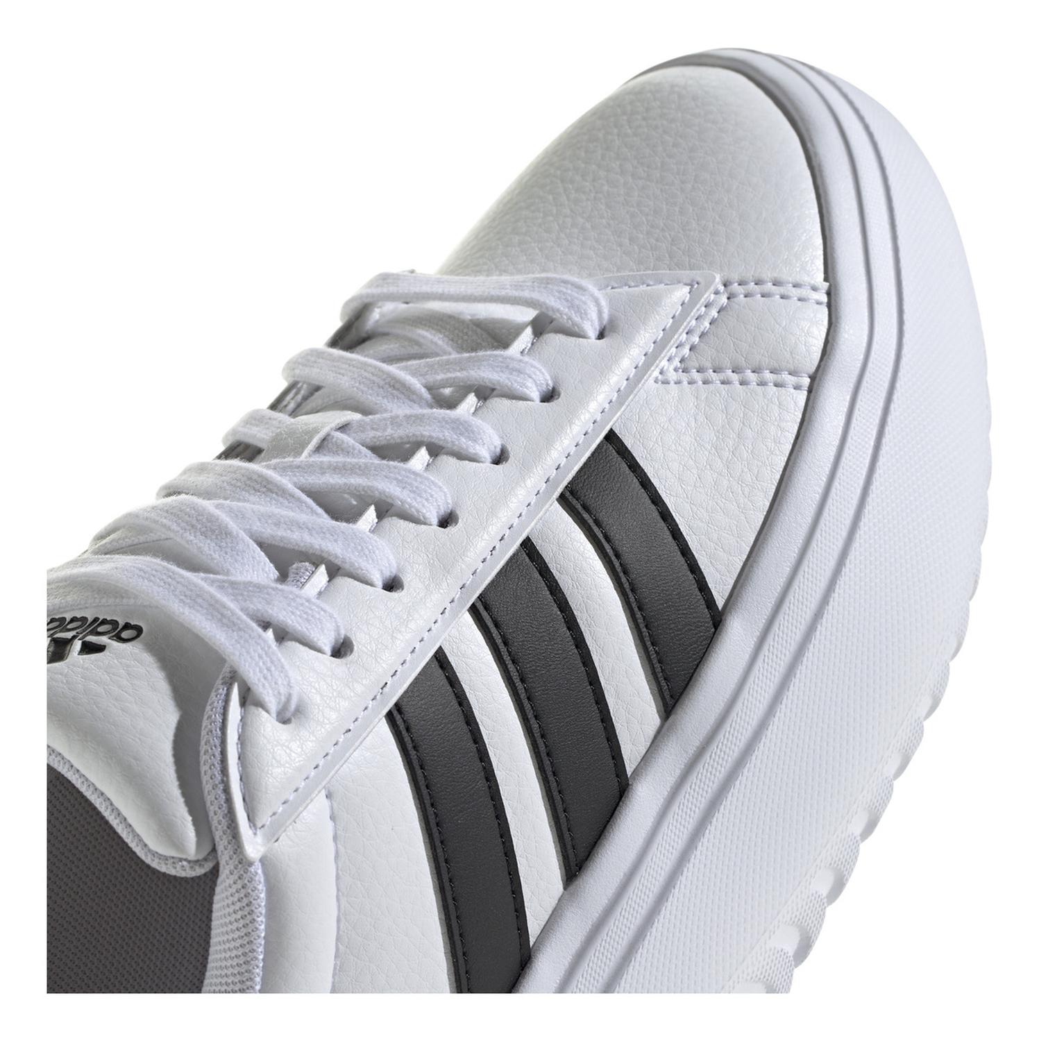 Tenis Dama Adidas Grand Court Blanco Casual Plataforma Mujer — imagen 7