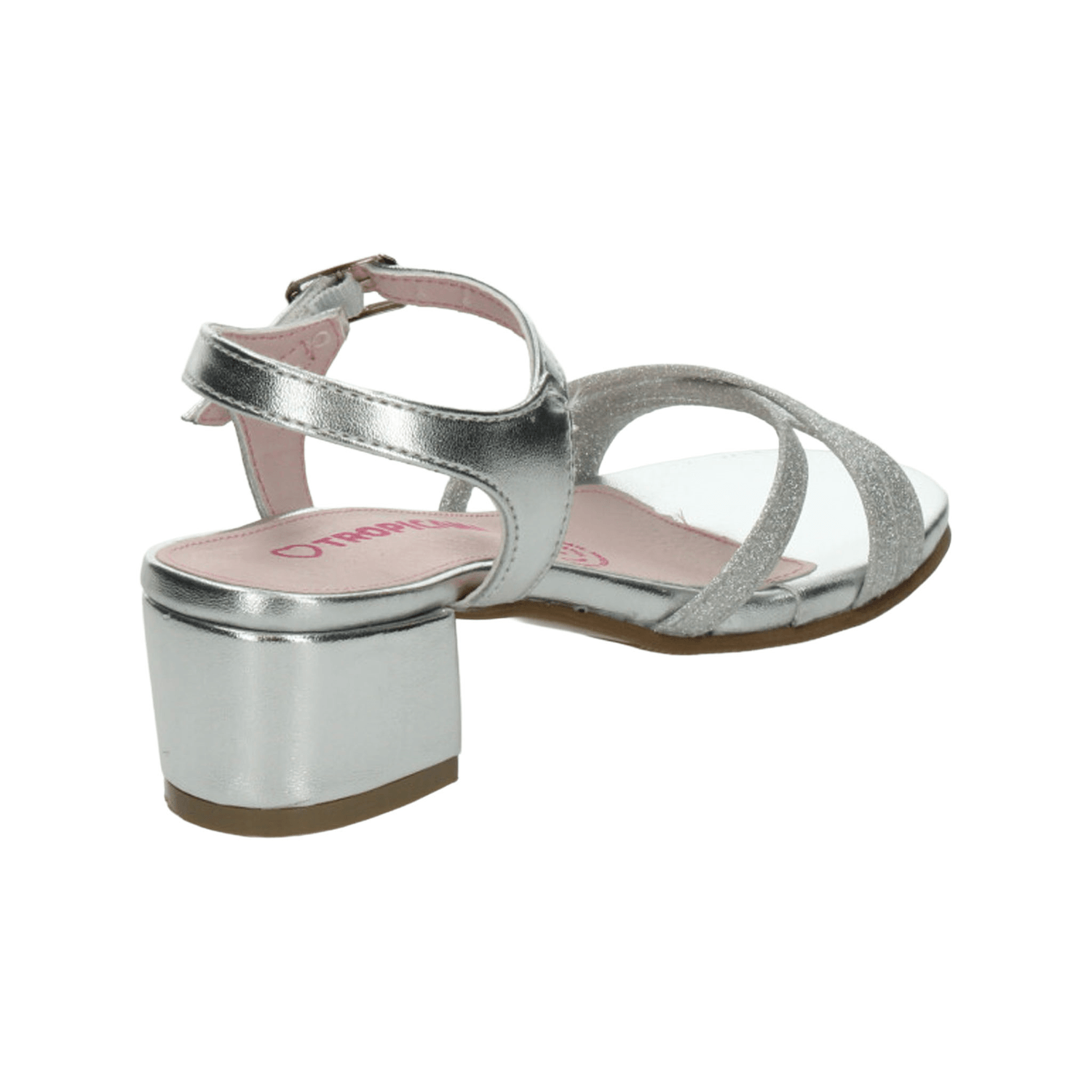 Sandalias Tropicana Niña Casual Plateado Infantil T18-21 — imagen 4