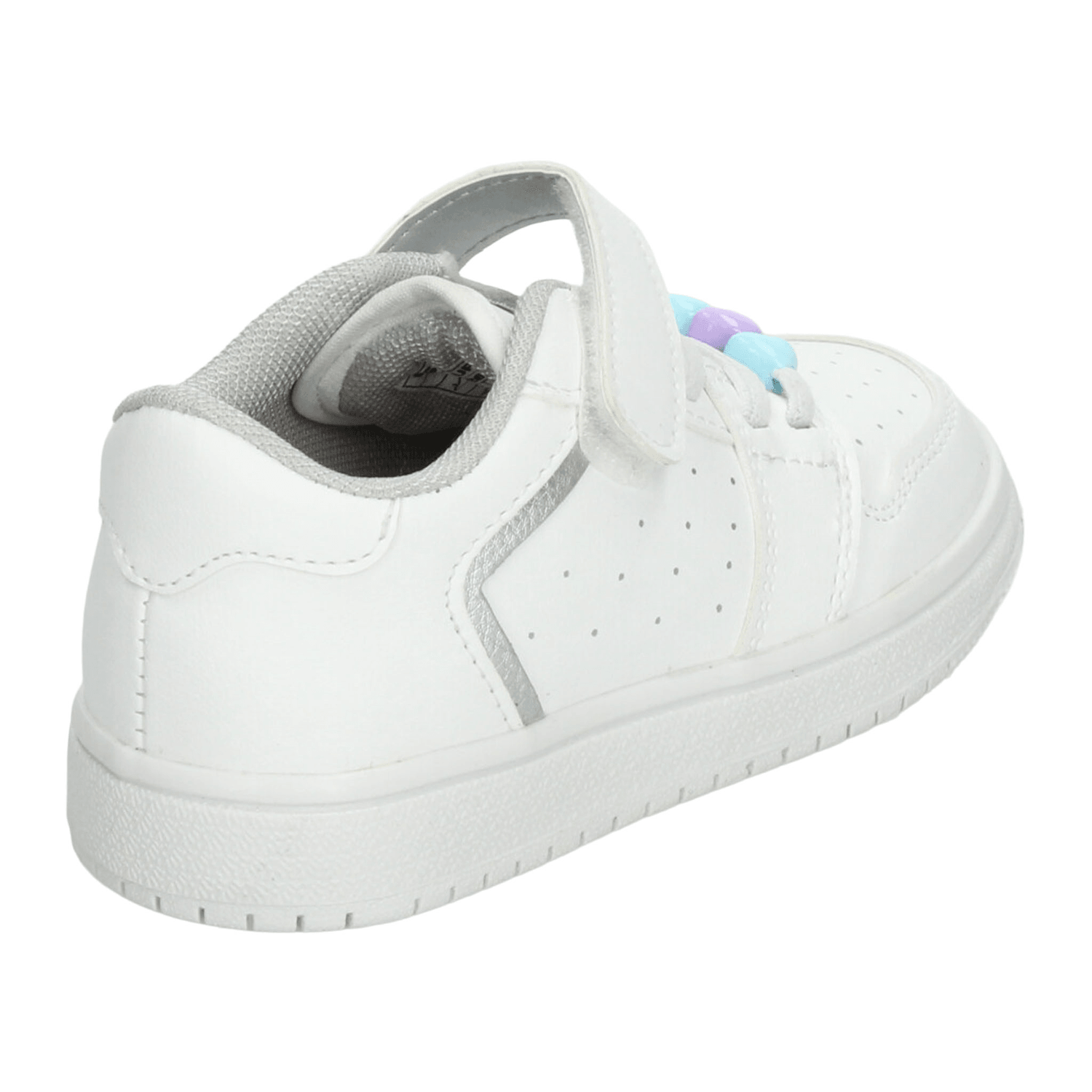 Tenis Vavito Niña Cinta Adhesiva Escolar Blanco Infantil T15-18 — imagen 3