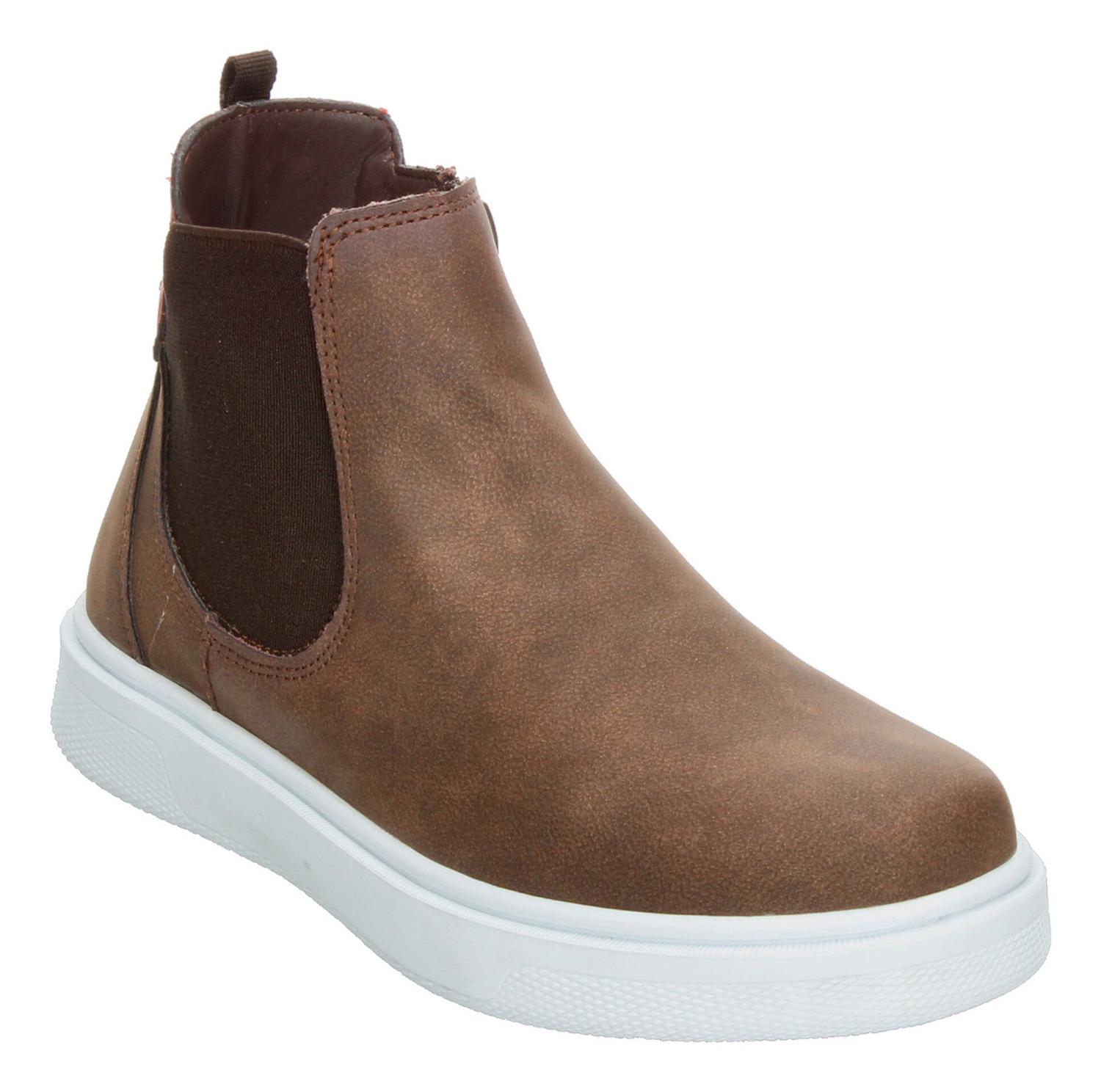 Botas Niño Blasito Café Casual Slip On Chelsea Zipper — imagen 5