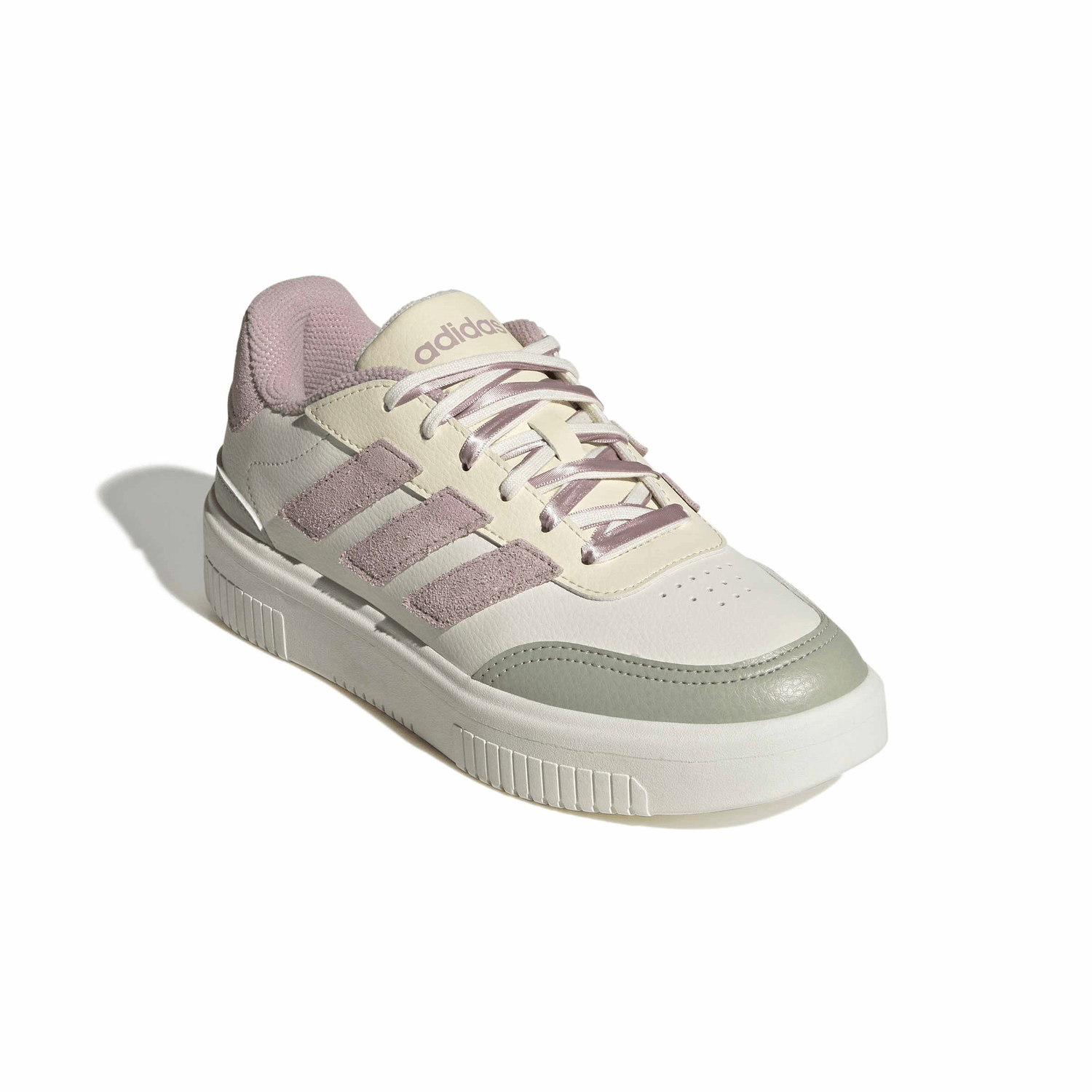 Tenis Dama Adidas Courtblock Bold Hueso Casual Mujer — imagen 4
