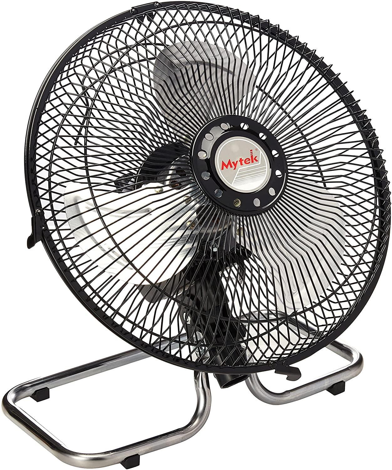 Ventilador Piso Pared Mytek 3357 10 Pulg 3 Vel Metal 25.4cm — imagen 2