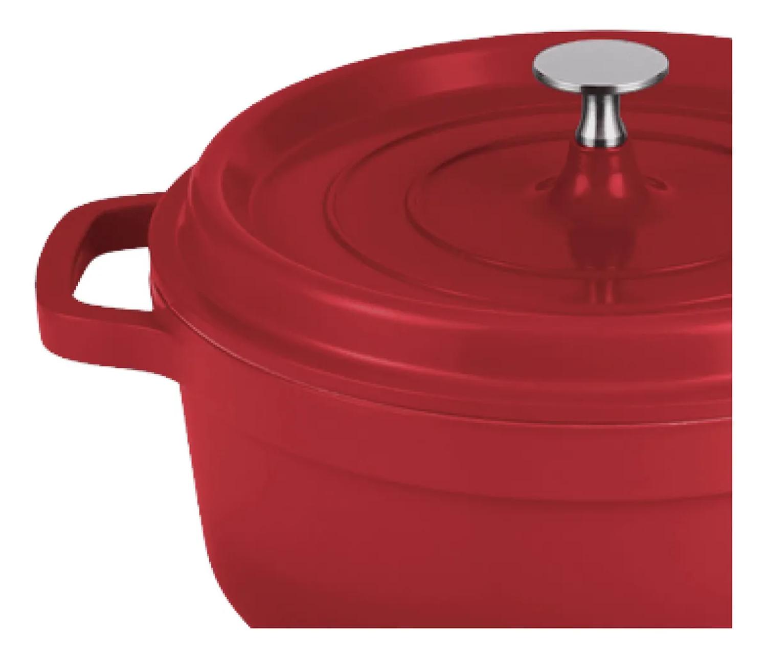 Juego 3 Ollas Cacerolas K&I Germany 1.2L 2.4L 4.3L Tapa Estilo Le Creuset — imagen 4