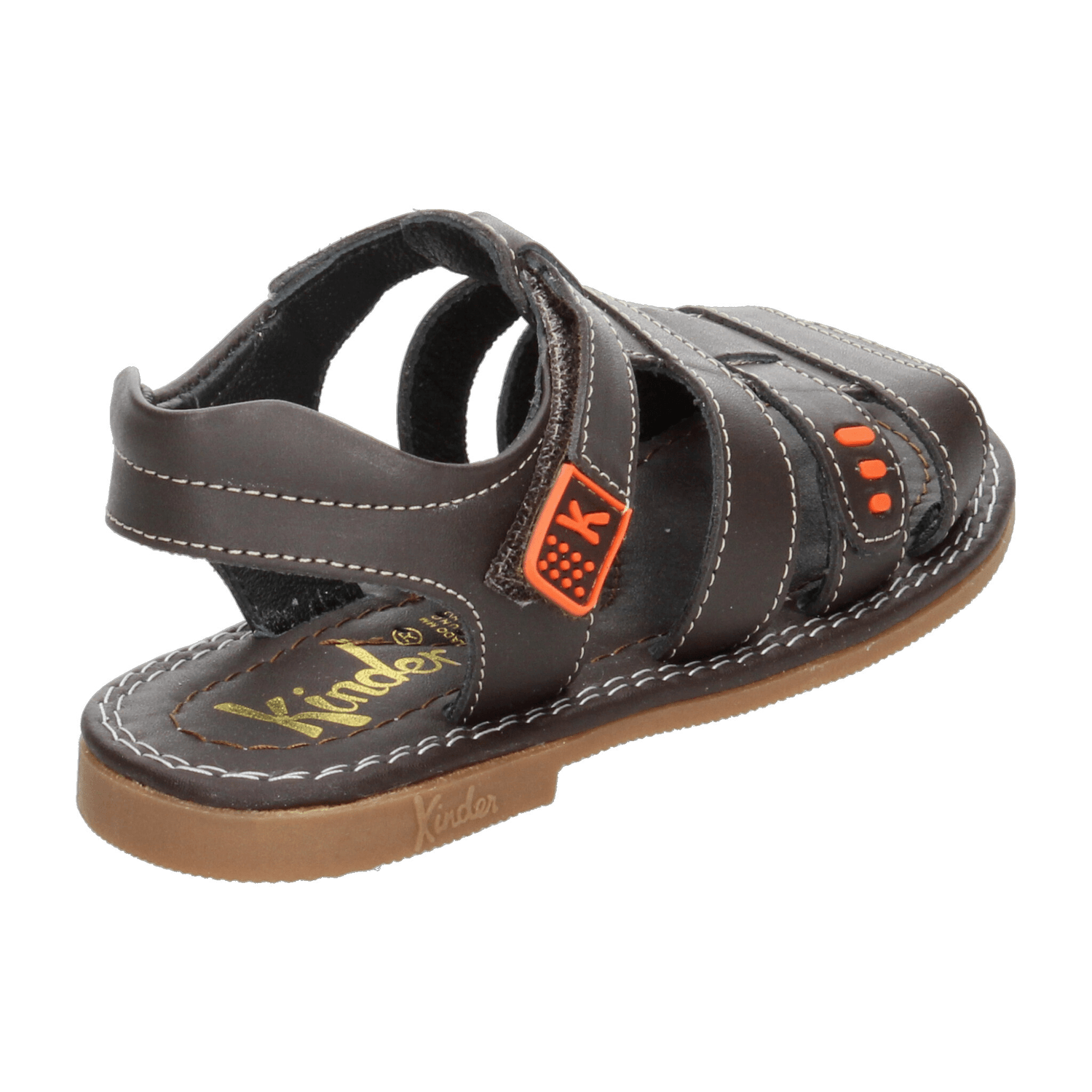 Sandalias Kinder Niño Casual Café Infantil T14-17 — imagen 3