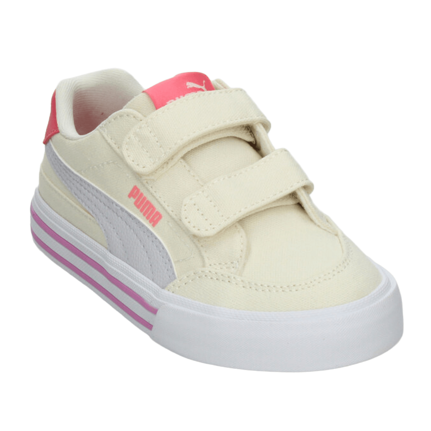 Tenis Puma Court Classic Niña Casual Off White Infantil T16-22 — imagen 4