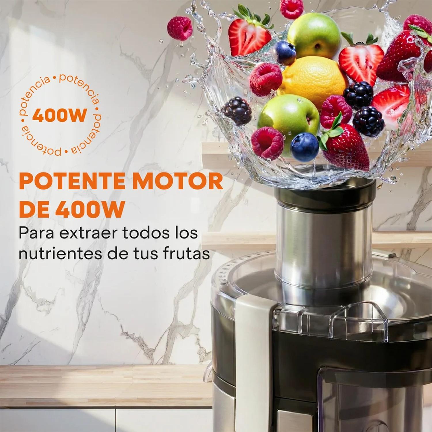 Extractor de Jugos Hukën HU-J-SS 600 ml Frutas y Verduras — imagen 5
