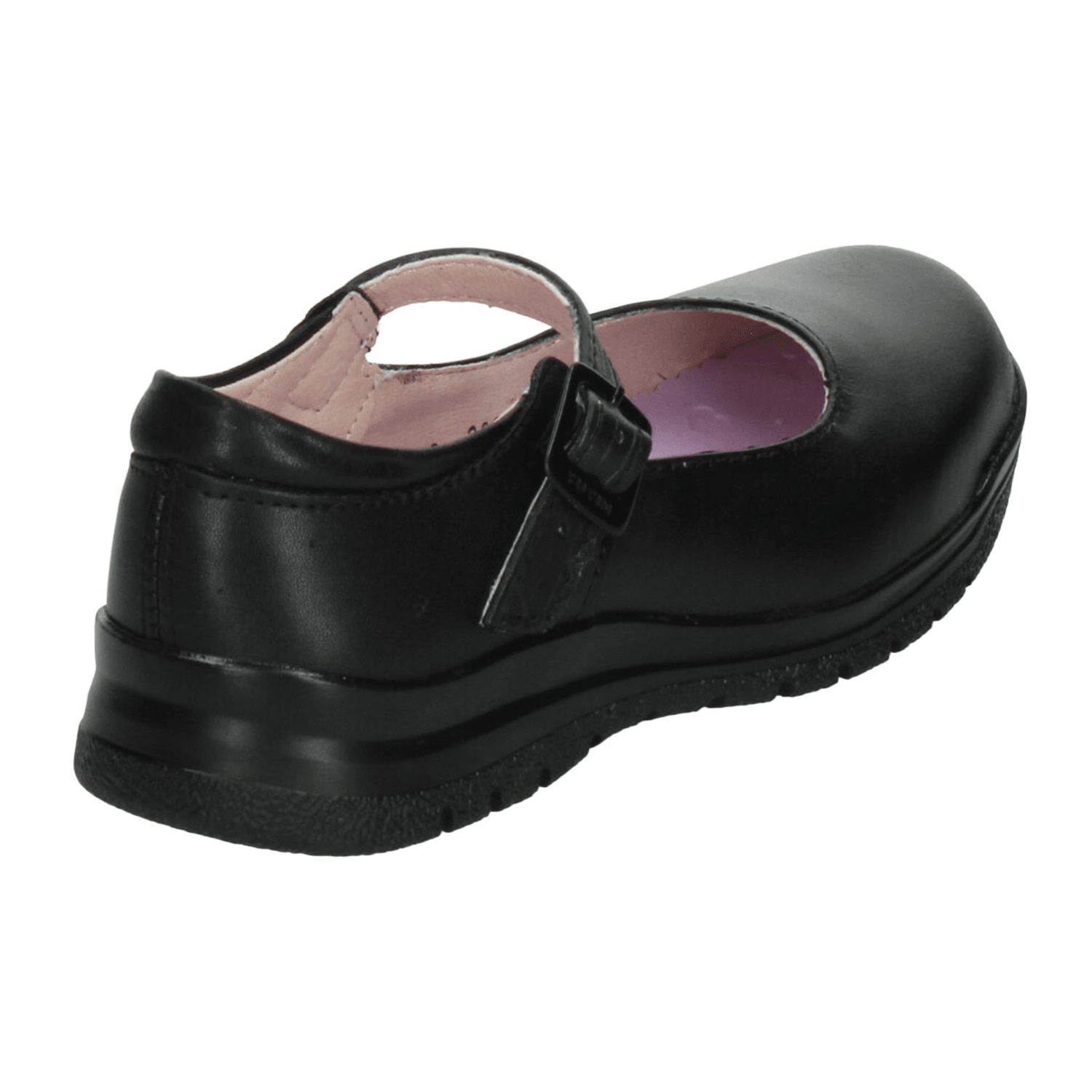 Zapato Yuyin Niña Negro Escolar Hebilla Escuela Infantil T22-26 — imagen 4