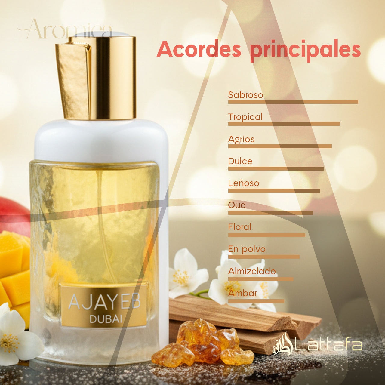 Perfume Arabe Lattafa Ajayeb Dubai Portrait Eau de Parfum 100 ml — imagen 4