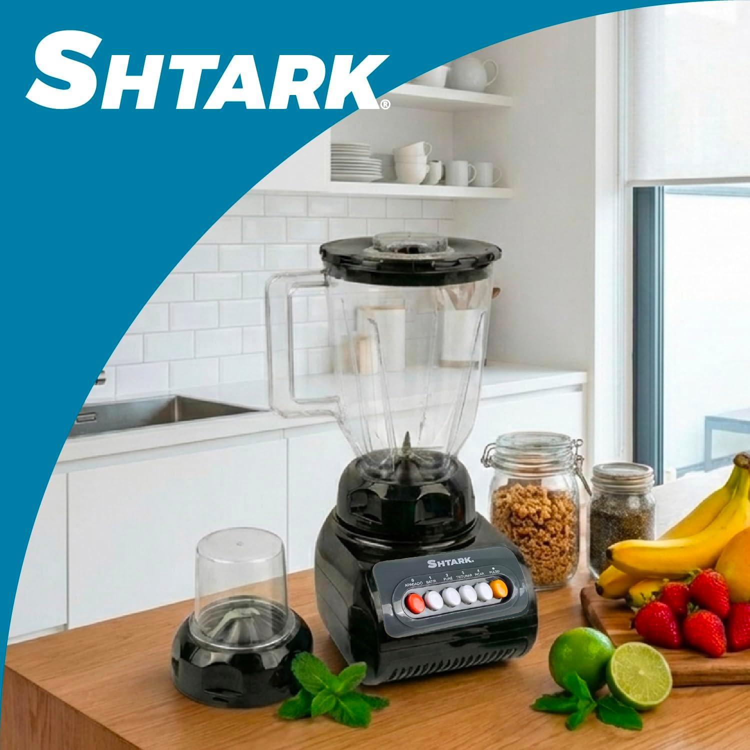 Licuadora Shtark 500W 1.5L con Vaso y Molinillo Negro — imagen 3