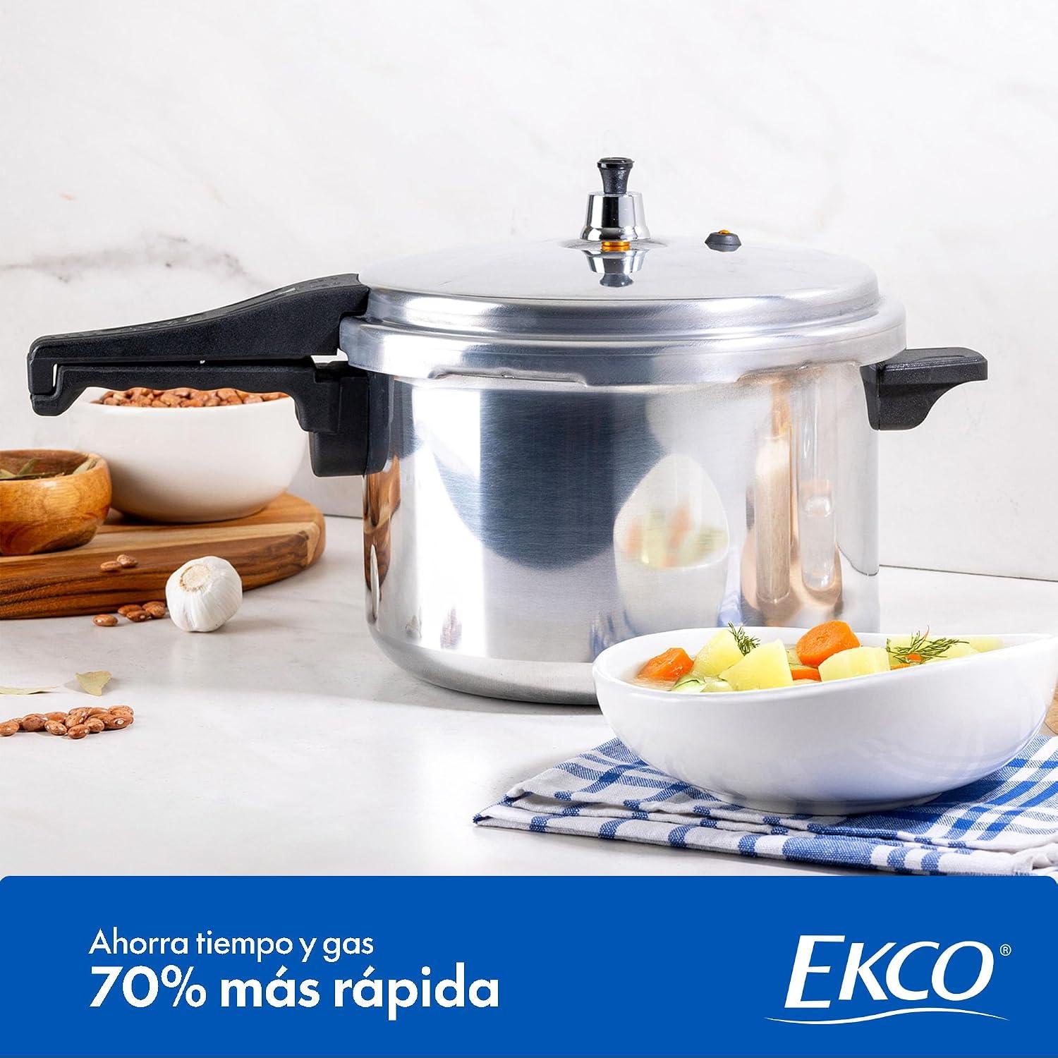 Olla Express Ekco 6 L Aluminio con 6 Sistemas de Seguridad — imagen 3