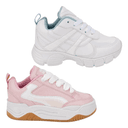 Tenis Escolar Urban Shoes Niña Kit 2 Pares Liso 1342221