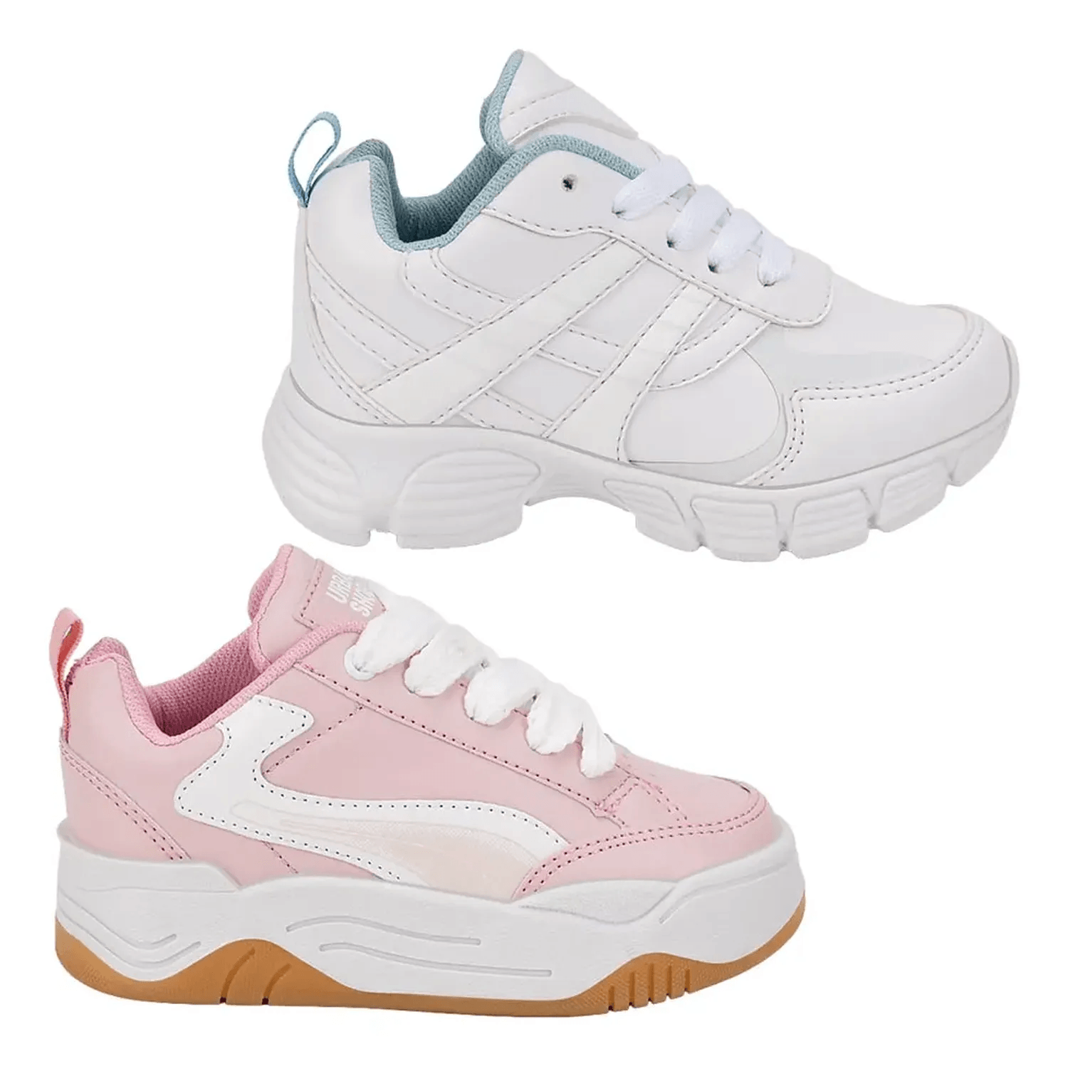 Tenis Escolar Urban Shoes Niña Kit 2 Pares Liso 1342221 — imagen 1