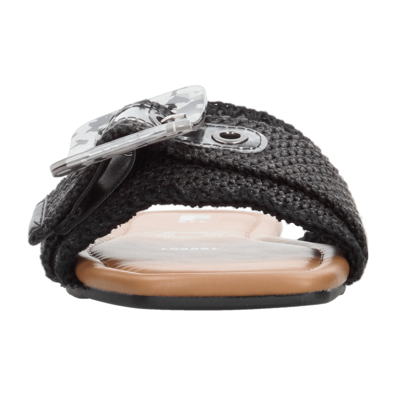 Sandalias Efe Dama De Piso Slideon Casual Negro Mujer — imagen 6